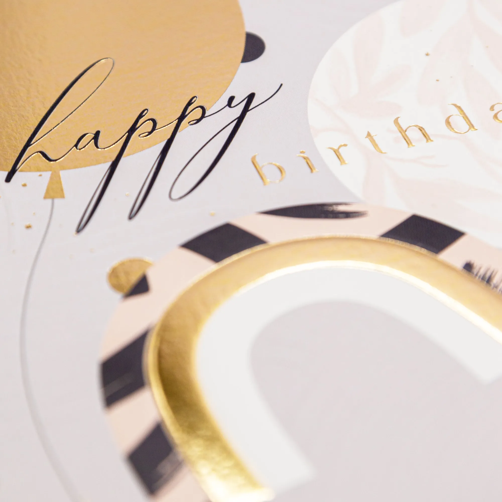 Birthday|Birthday*Whistlefish Golden Balloons Birthday Luxury Card