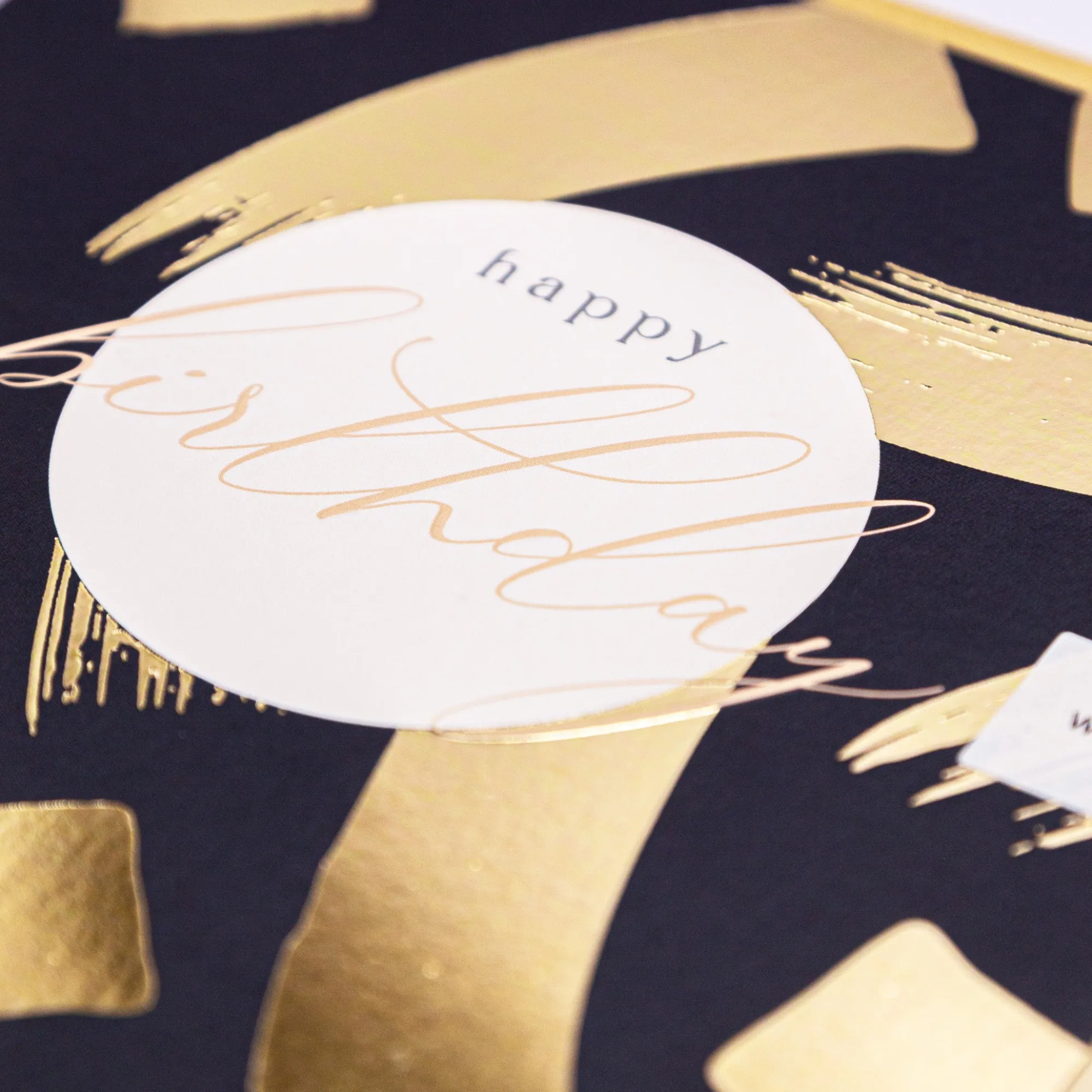 Birthday|Birthday*Whistlefish Golden Brushstrokes Birthday Luxury Card