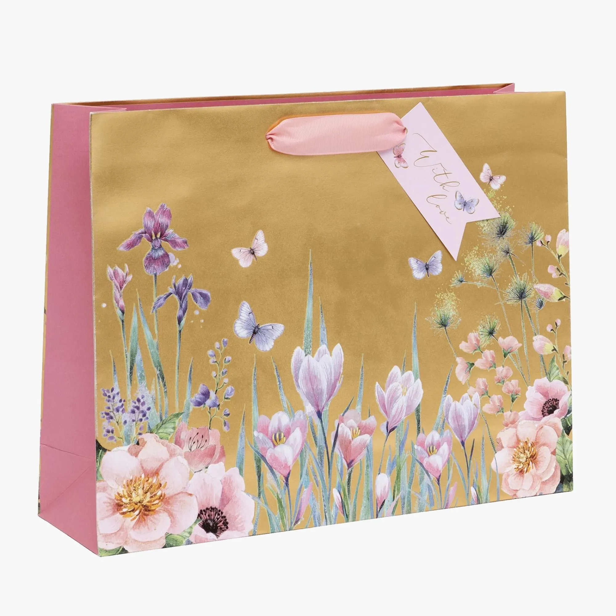 Gift Bags|Gift Bags*Whistlefish Golden Garden Large Gift Bag