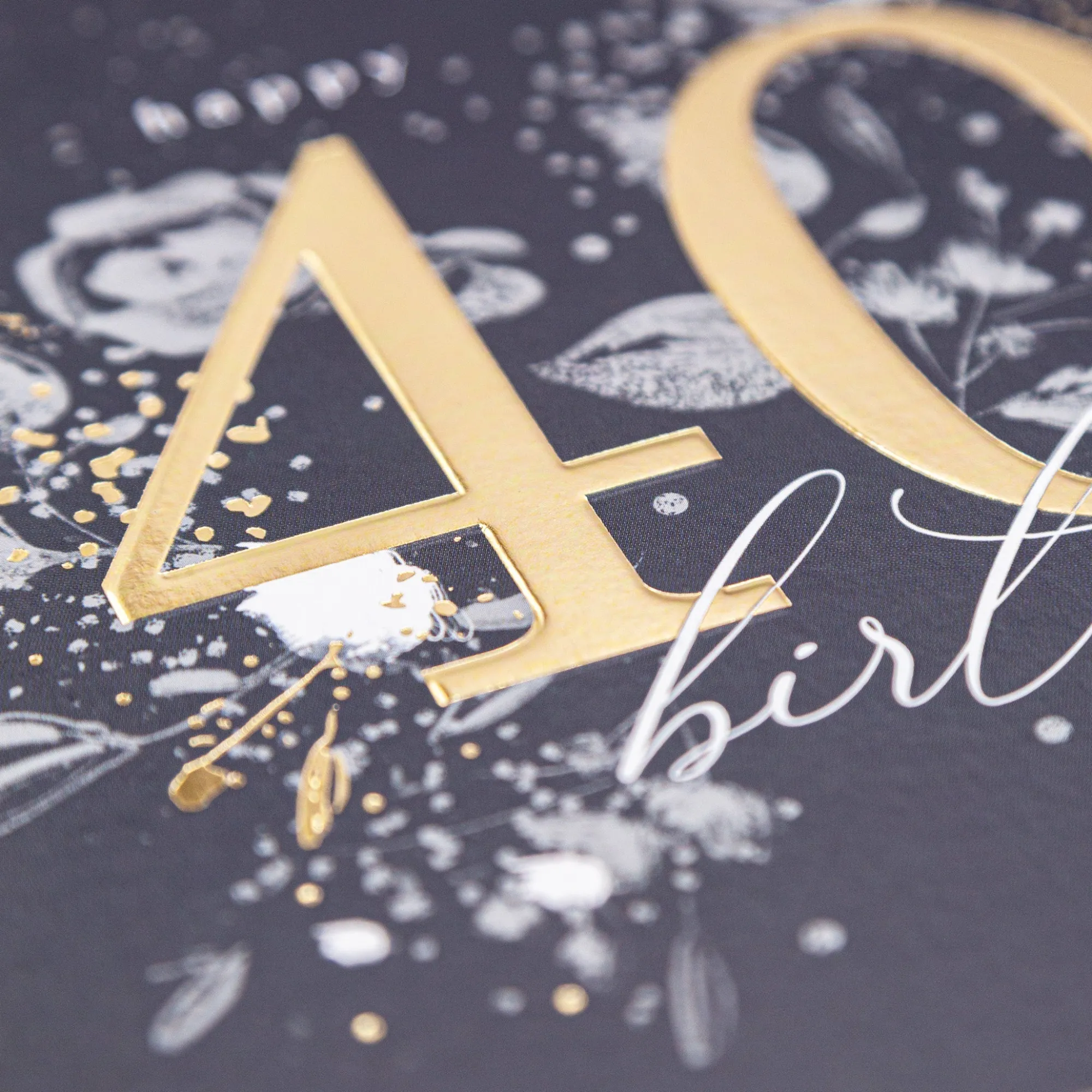 Birthday|Birthday*Whistlefish Golden Milestone 40th Birthday Luxury Card