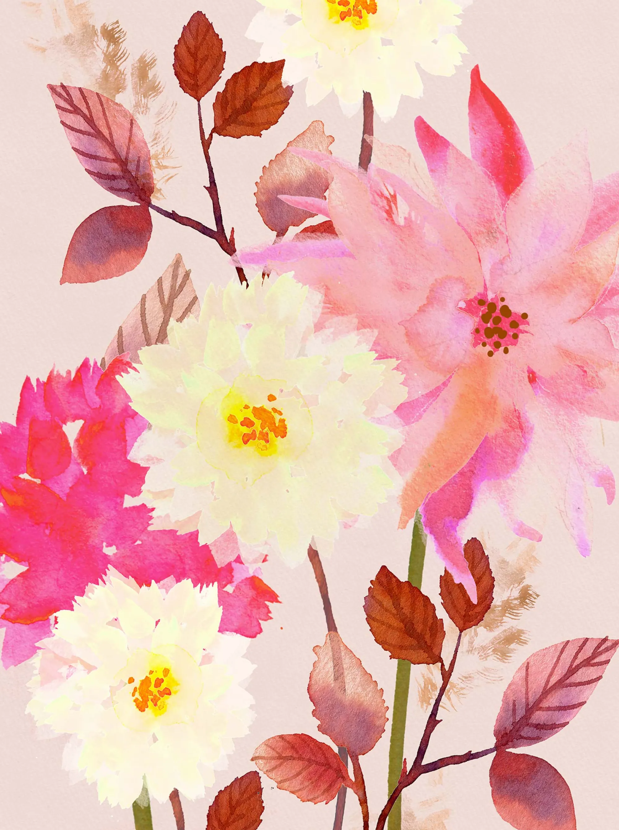 Floral & Flowers|Framed Prints*Whistlefish Golden Petal Whisper Large Framed Print