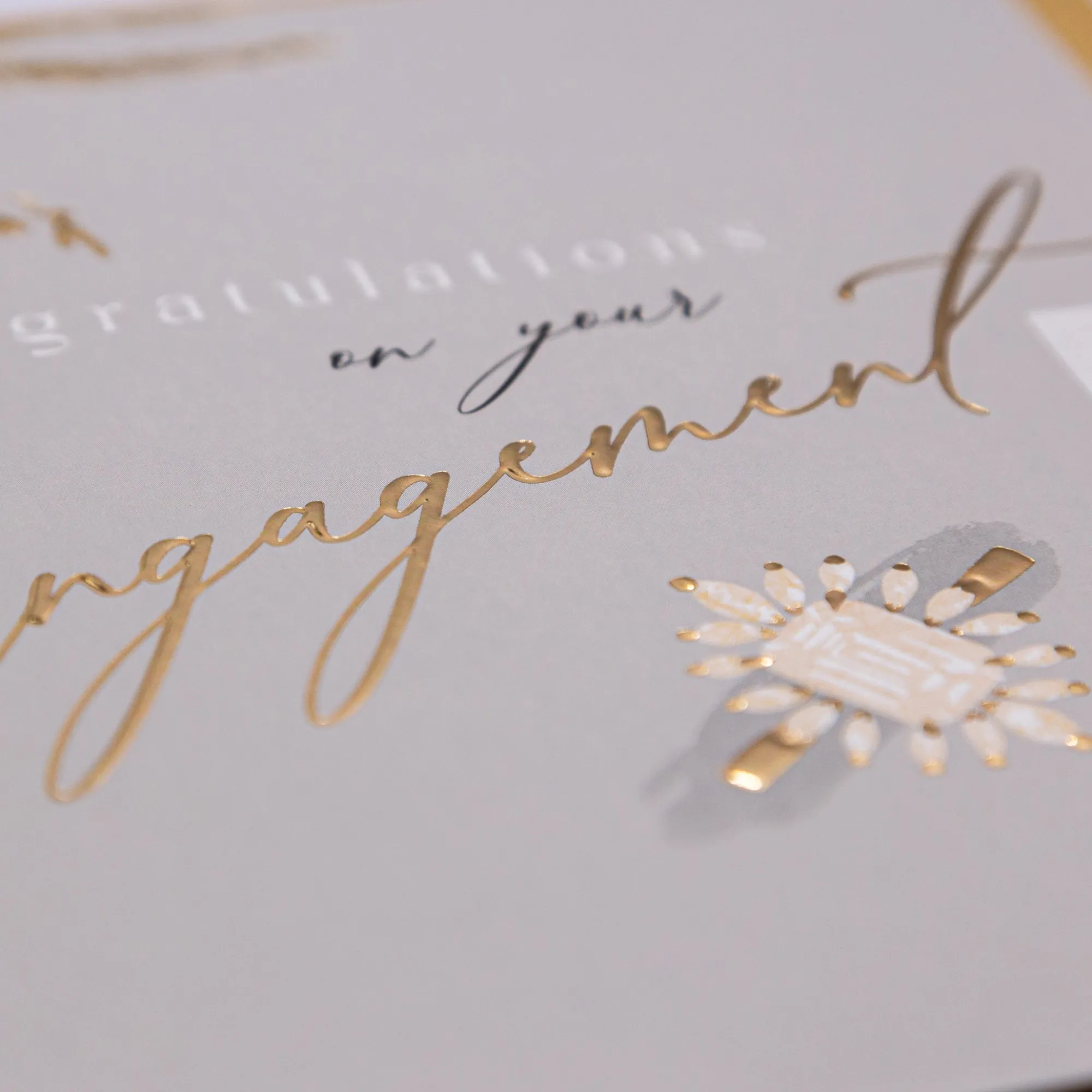 Engagement*Whistlefish Golden Wishes Engagement Luxury Card