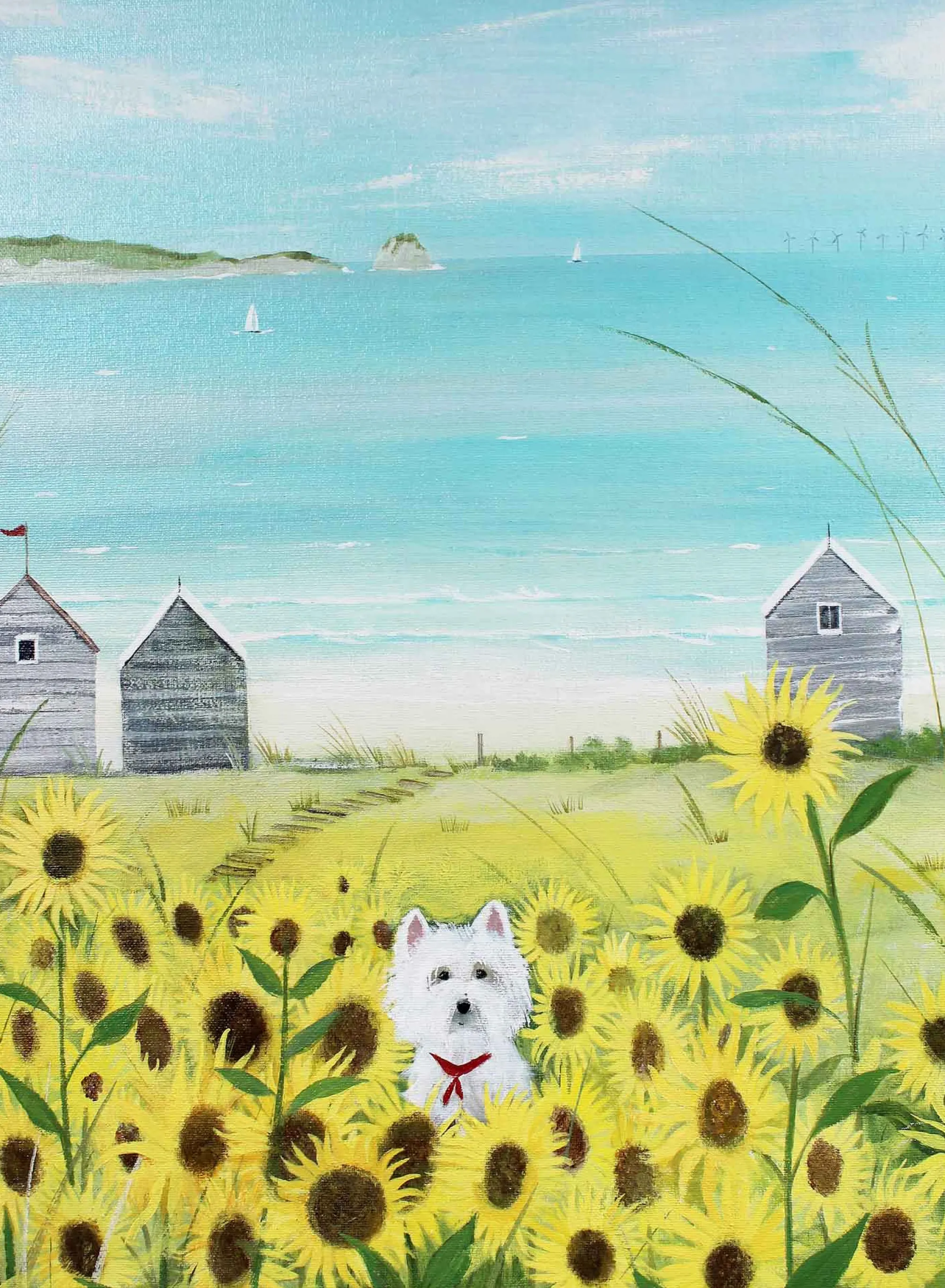 Unframed Prints*Whistlefish Gone Westie Art Print