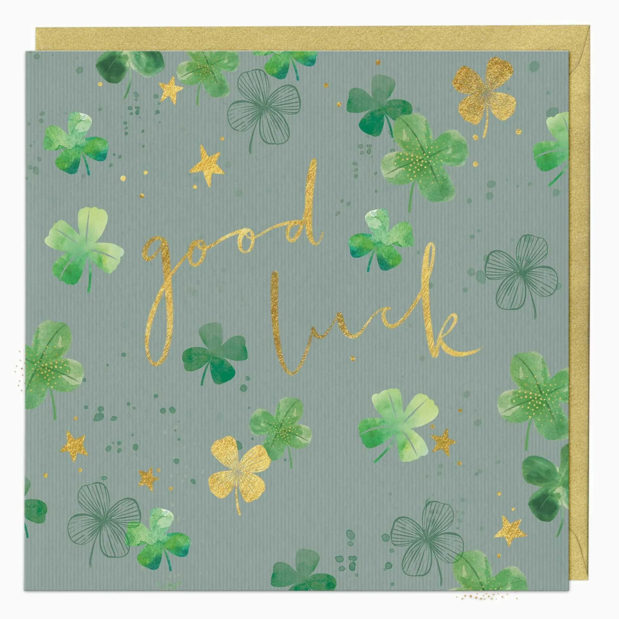 Good Luck*Whistlefish Good Luck Clover Card