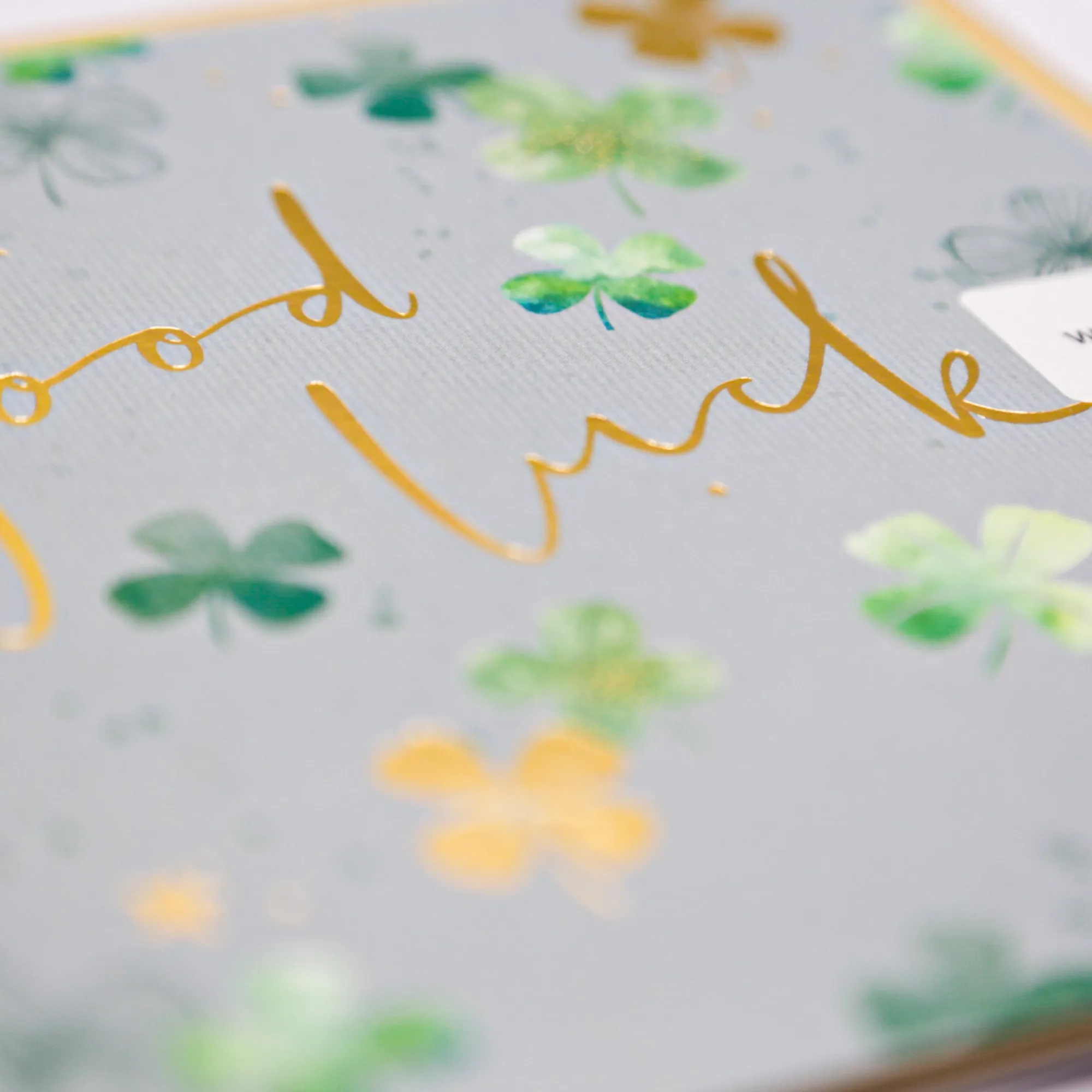 Good Luck*Whistlefish Good Luck Clover Card