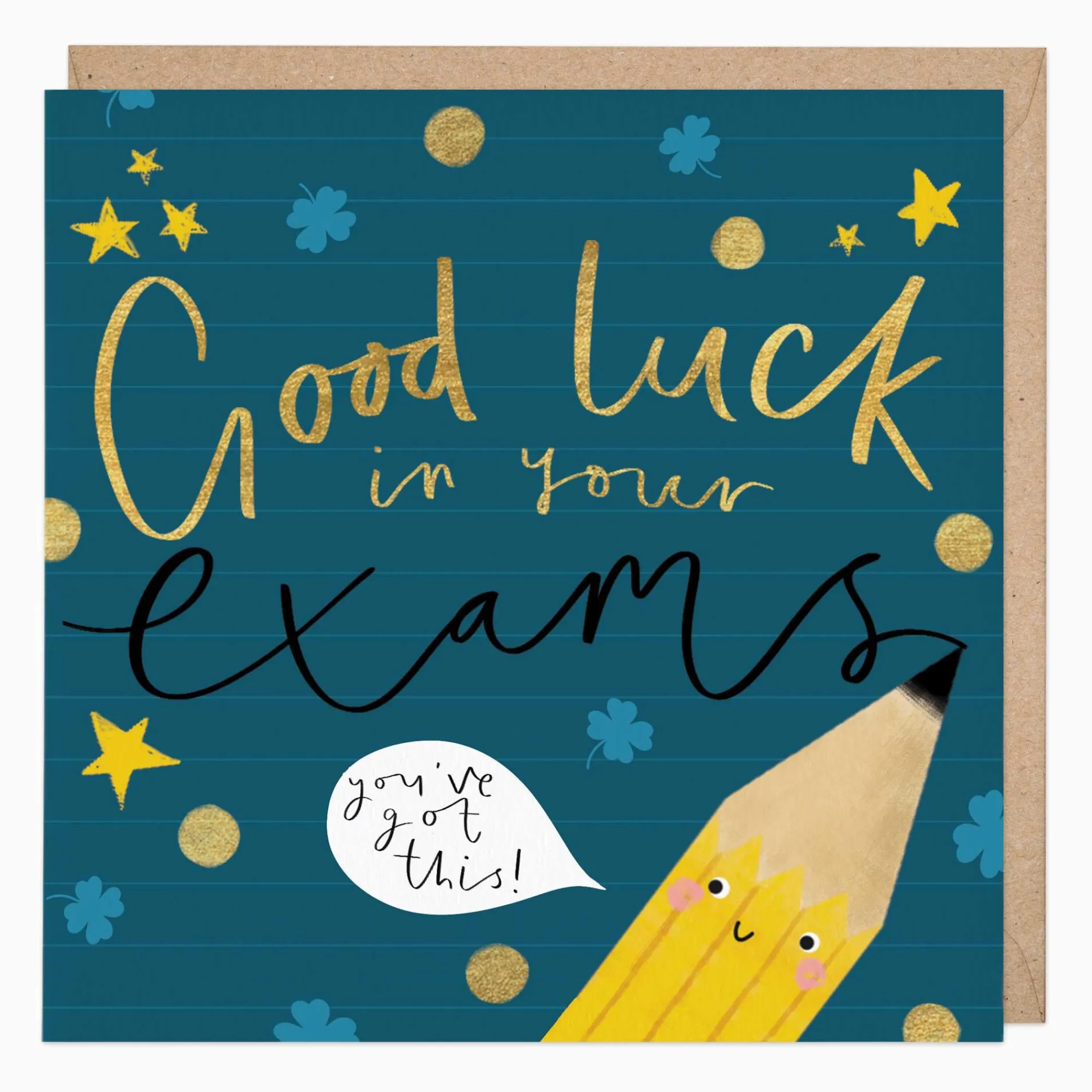 Good Luck*Whistlefish Good Luck In Your Exams Card