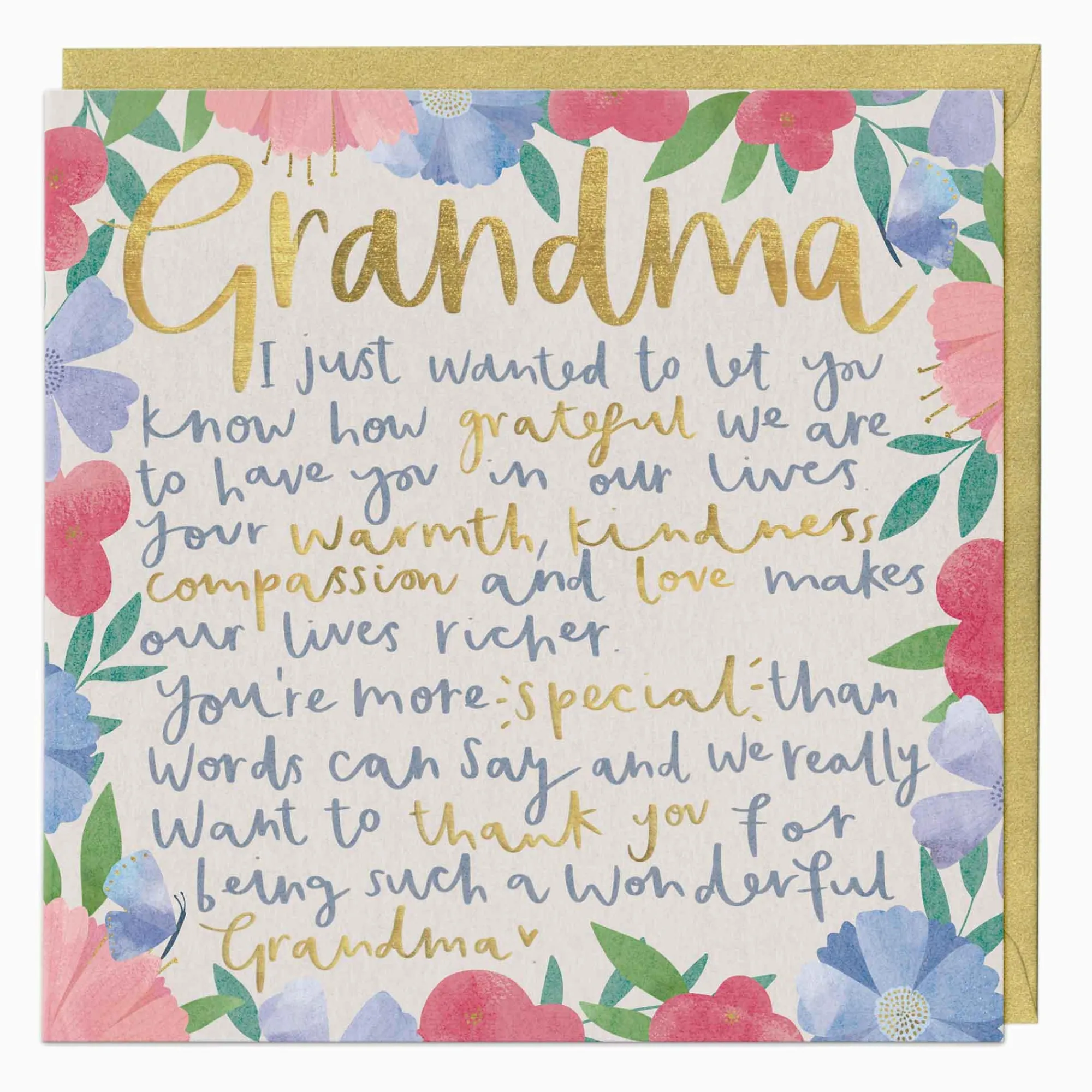 Thank You|Mother's Day*Whistlefish Grandma Special Words Card