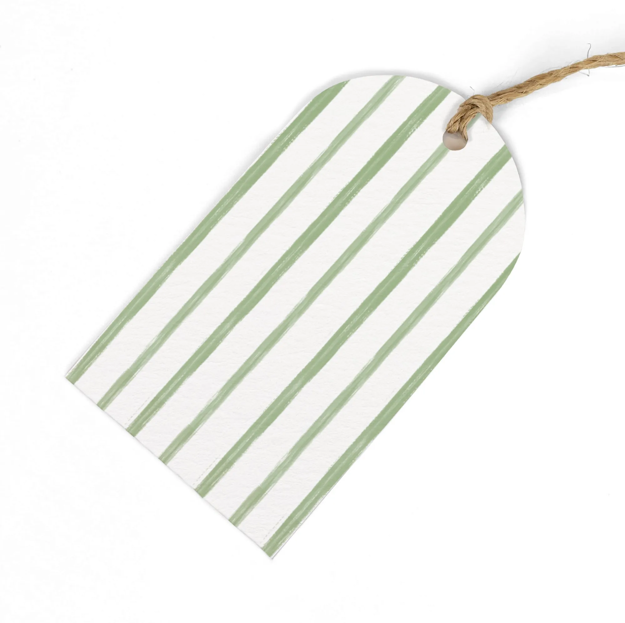 Gift Tags|Gift Tags*Whistlefish Green Stripe Gift Tags (Pack of 6)