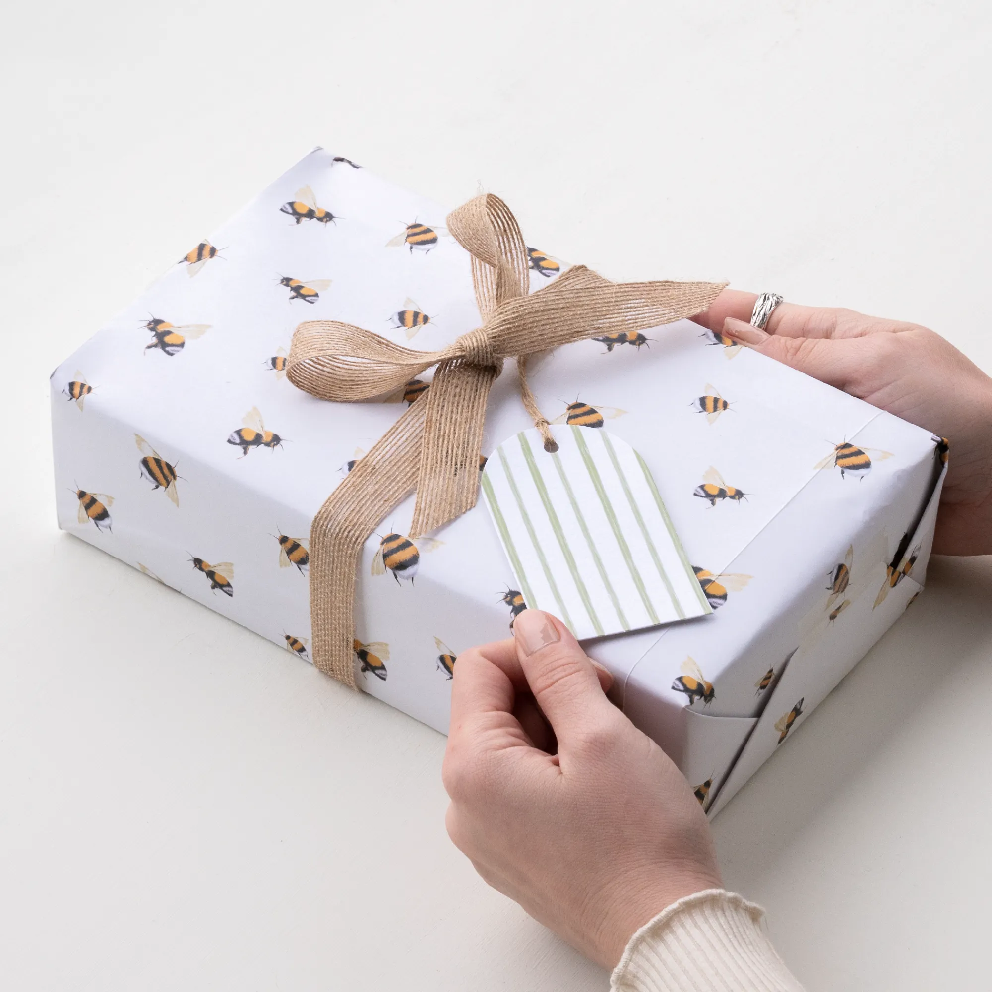 Gift Tags|Gift Tags*Whistlefish Green Stripe Gift Tags (Pack of 6)
