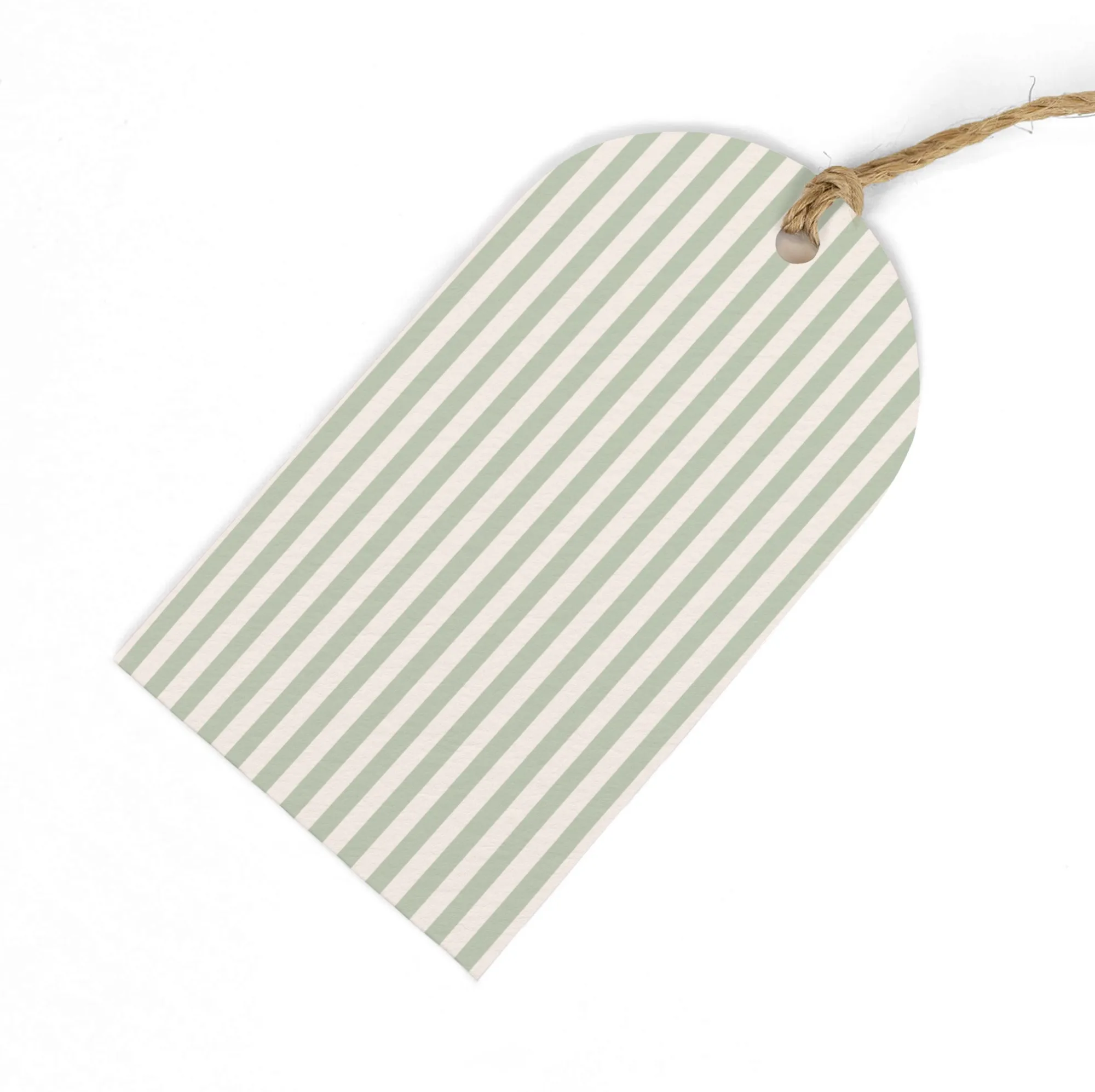 Gift Tags|Gift Tags*Whistlefish Green Stripes Gift Tags (Pack of 6)