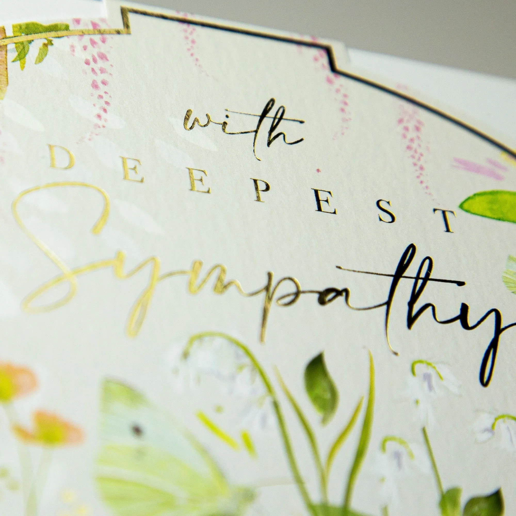 Sympathy*Whistlefish Green Sympathy Round Card