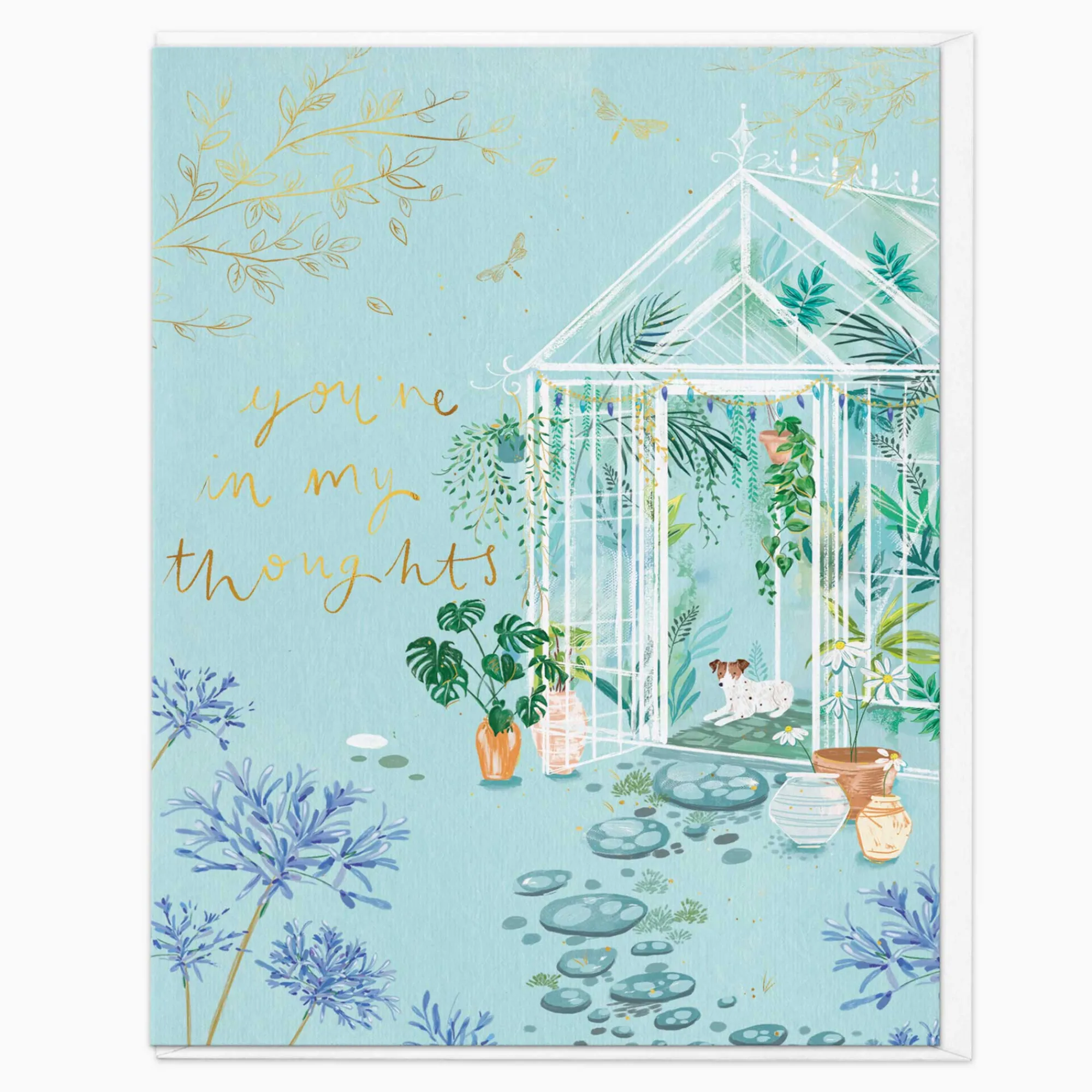Just To Say*Whistlefish Greenhouse In My Thoughts Bliss Card