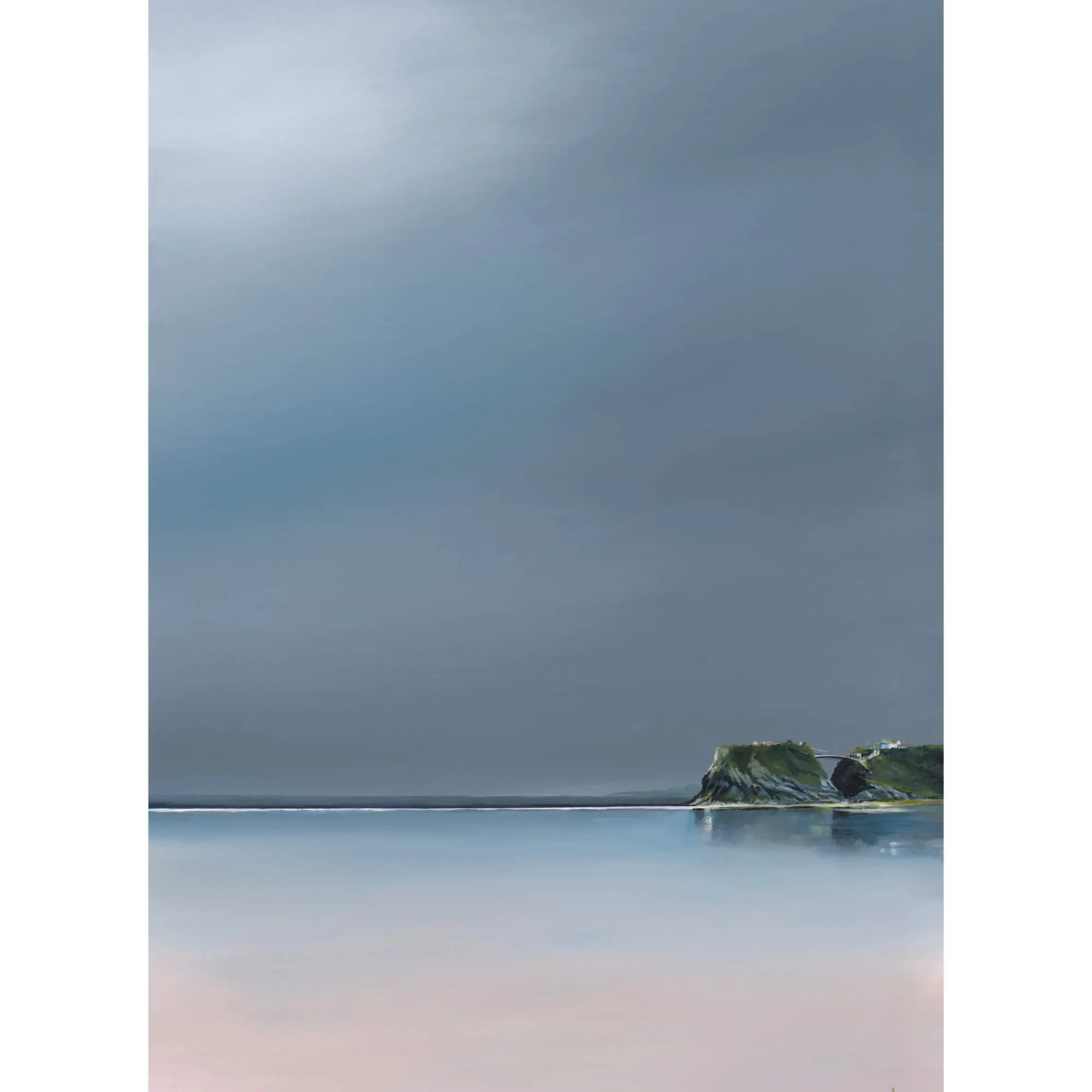Unframed Prints*Whistlefish Grey Dawn On Towan Beach Art Print