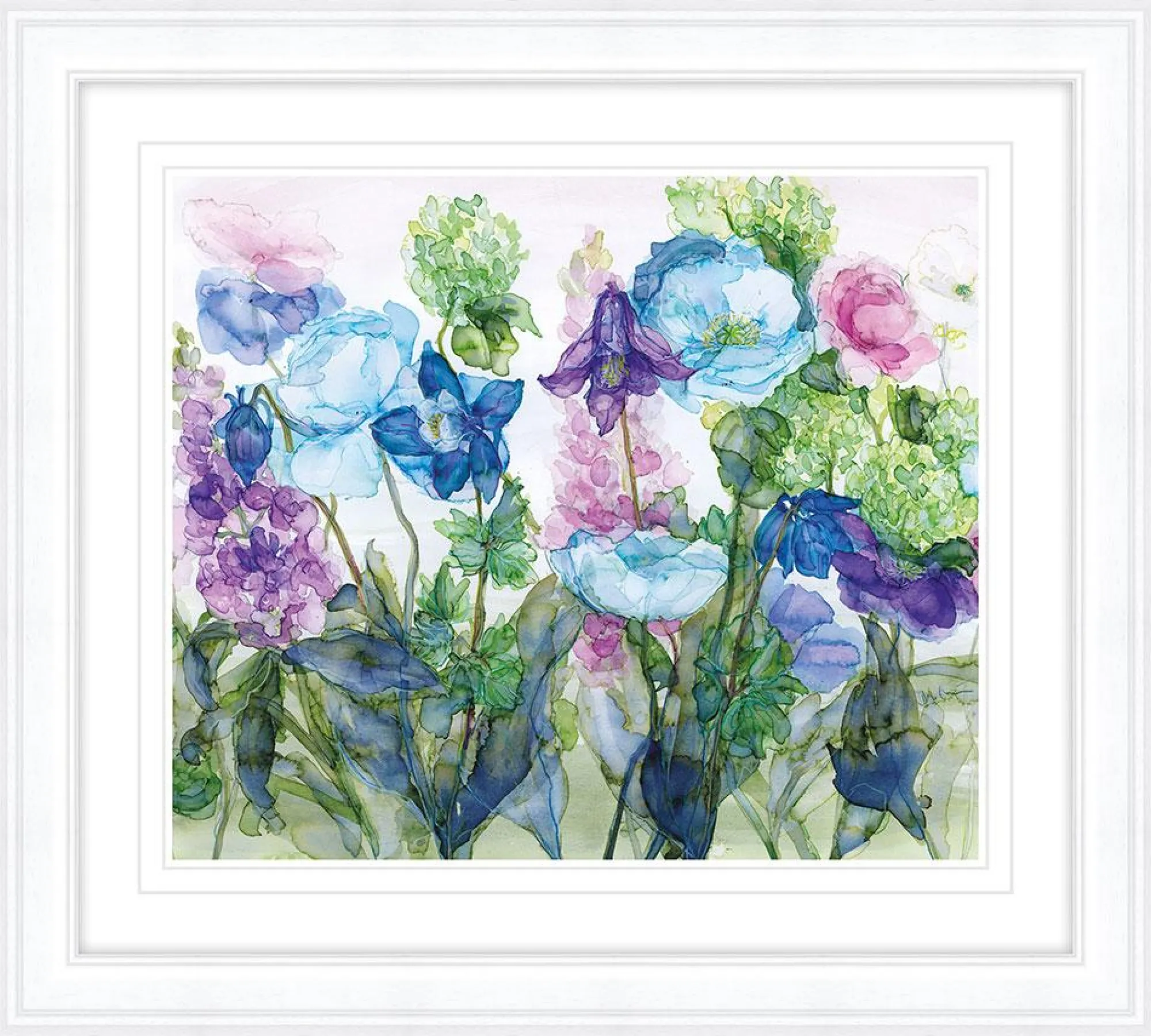 Framed Prints*Whistlefish Guelder Rose & Pale Poppies Framed Print