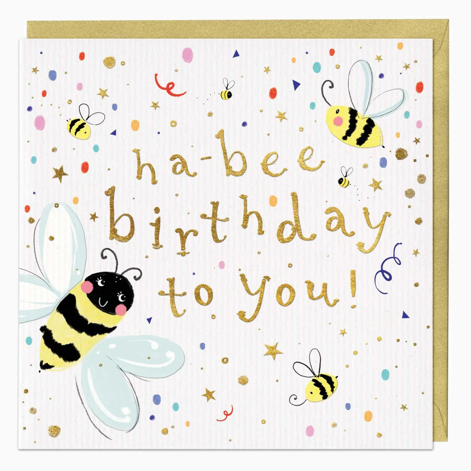 Birthday|For Children*Whistlefish Ha-Bee Birthday Card