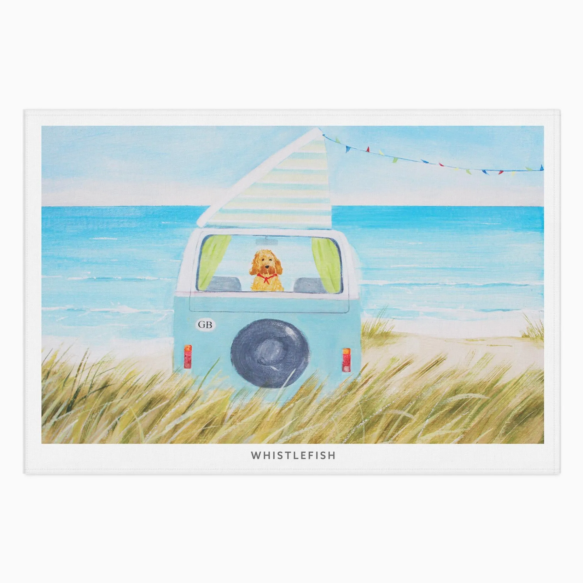 Under £20|Under £10*Whistlefish Hannah Cole Camper Dogs Tea Towel