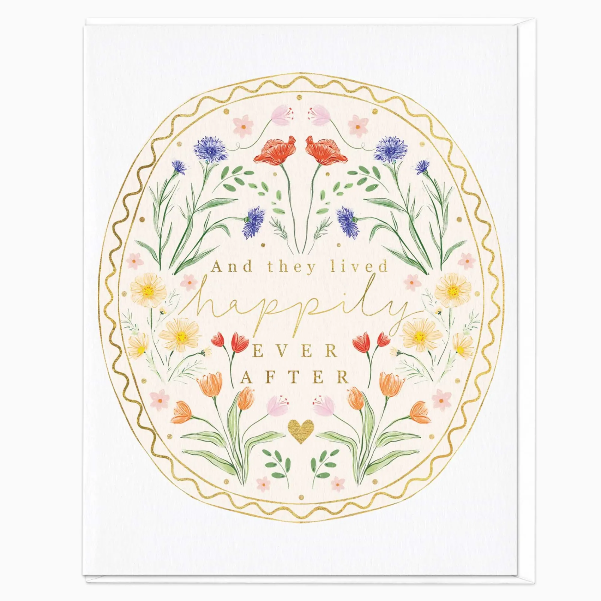 Engagement*Whistlefish Happily Ever After Floral Card