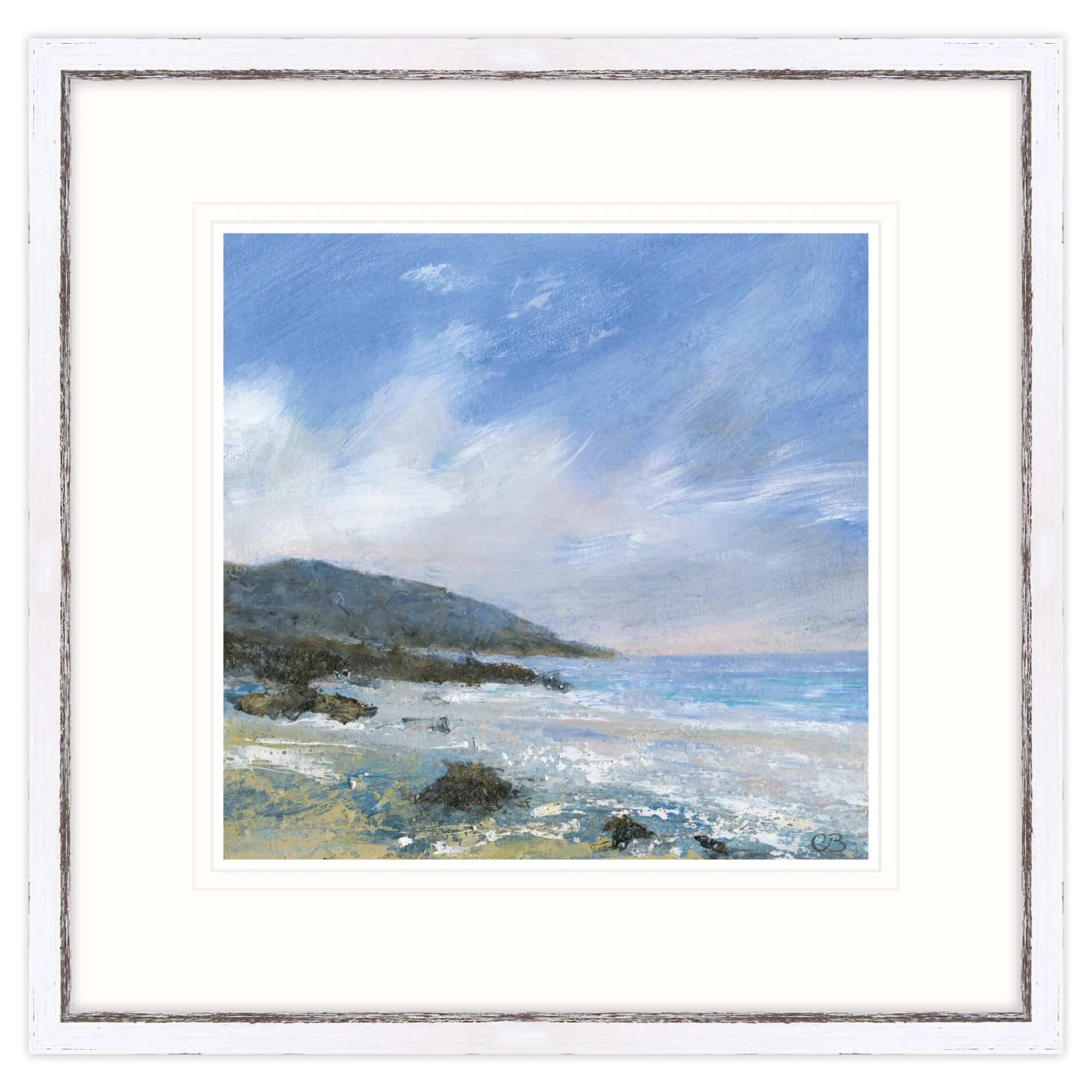 Coastal Scenes|Framed Prints*Whistlefish Happiness By The Sea Framed Print