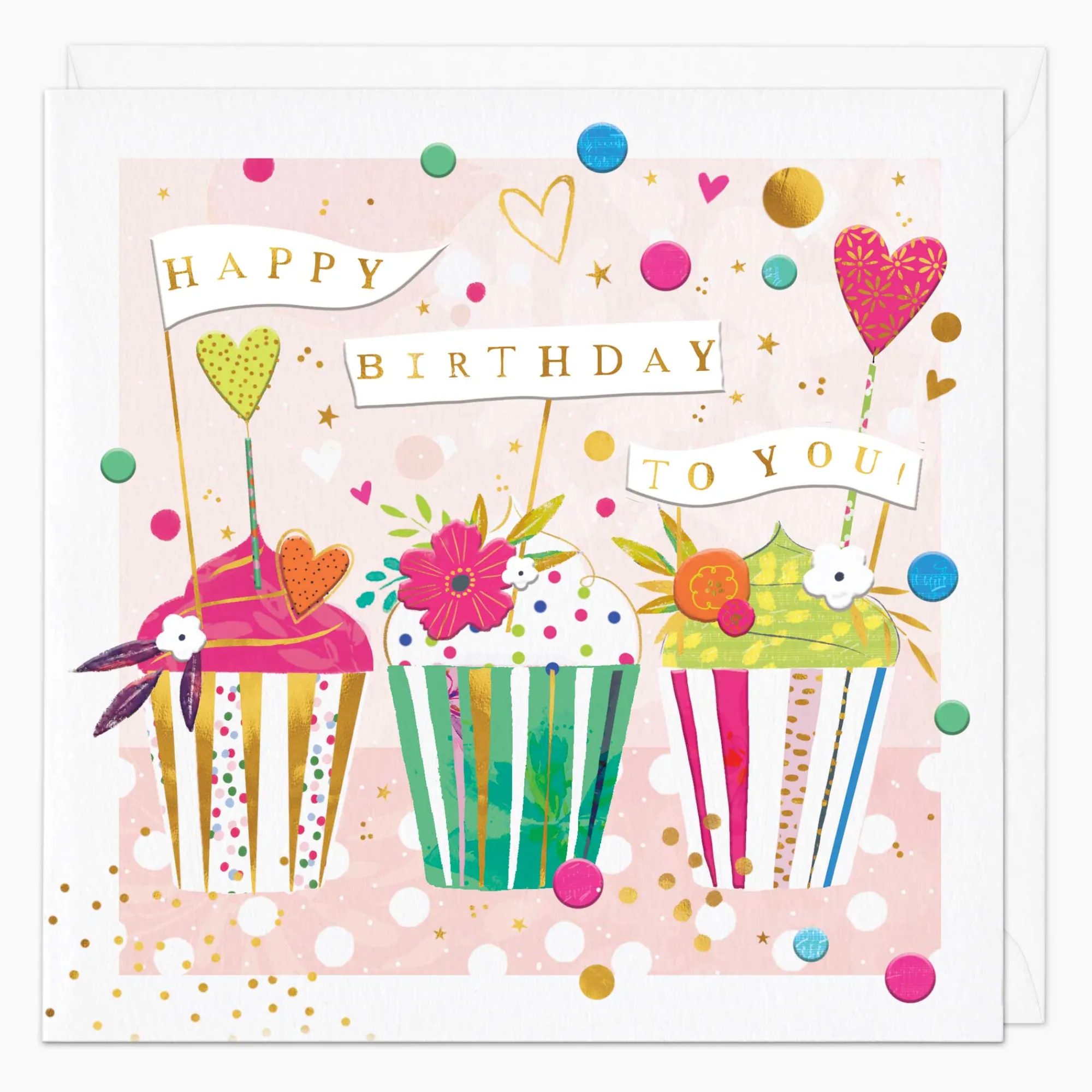 Birthday|For Children*Whistlefish Happy Birthday Cupcake Card