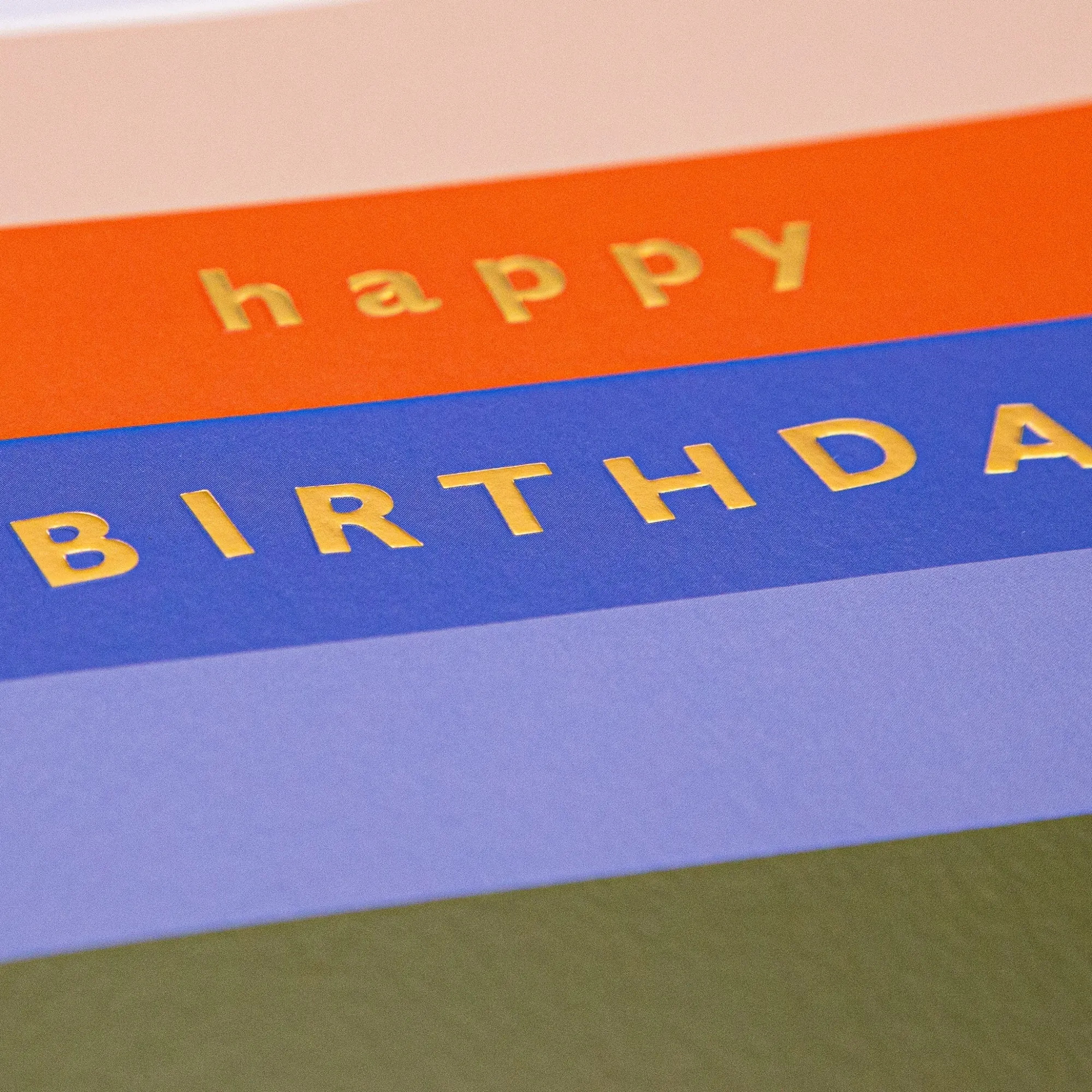 Birthday|For Him*Whistlefish Happy Birthday Striped Card