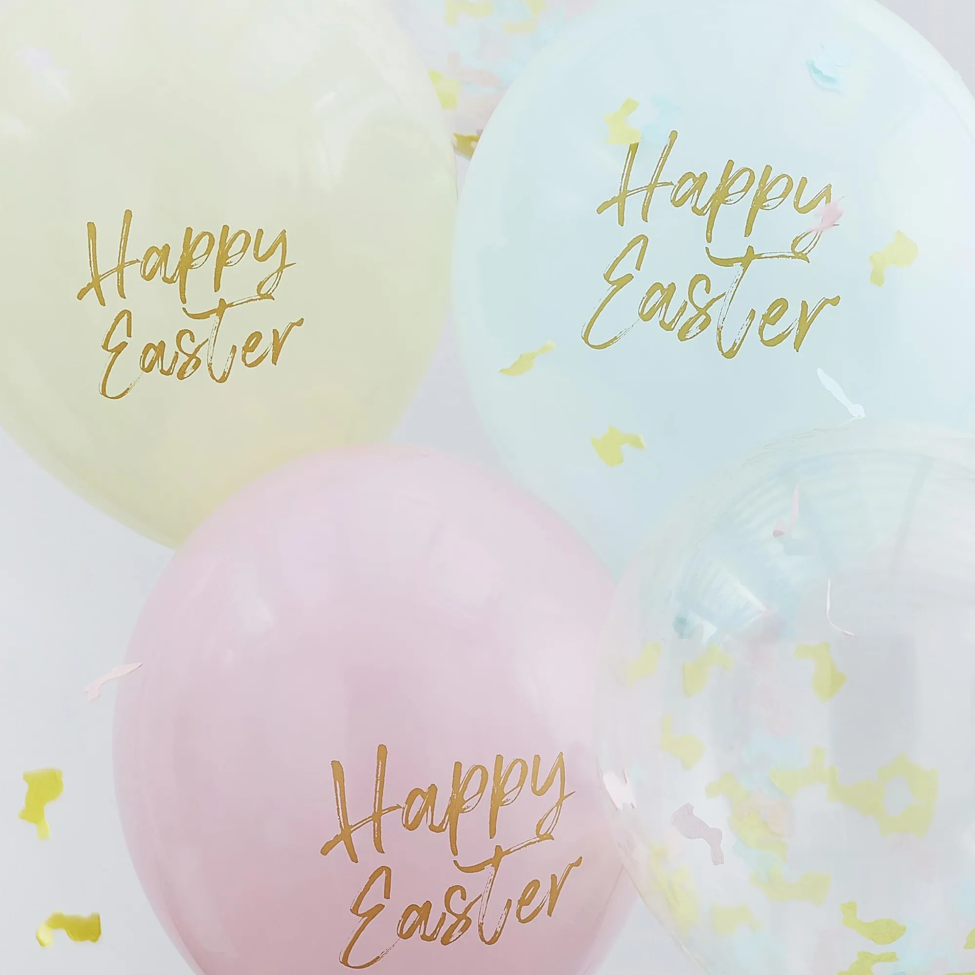 Confetti|Balloons*Whistlefish Happy Easter Confetti & Pastel Balloons