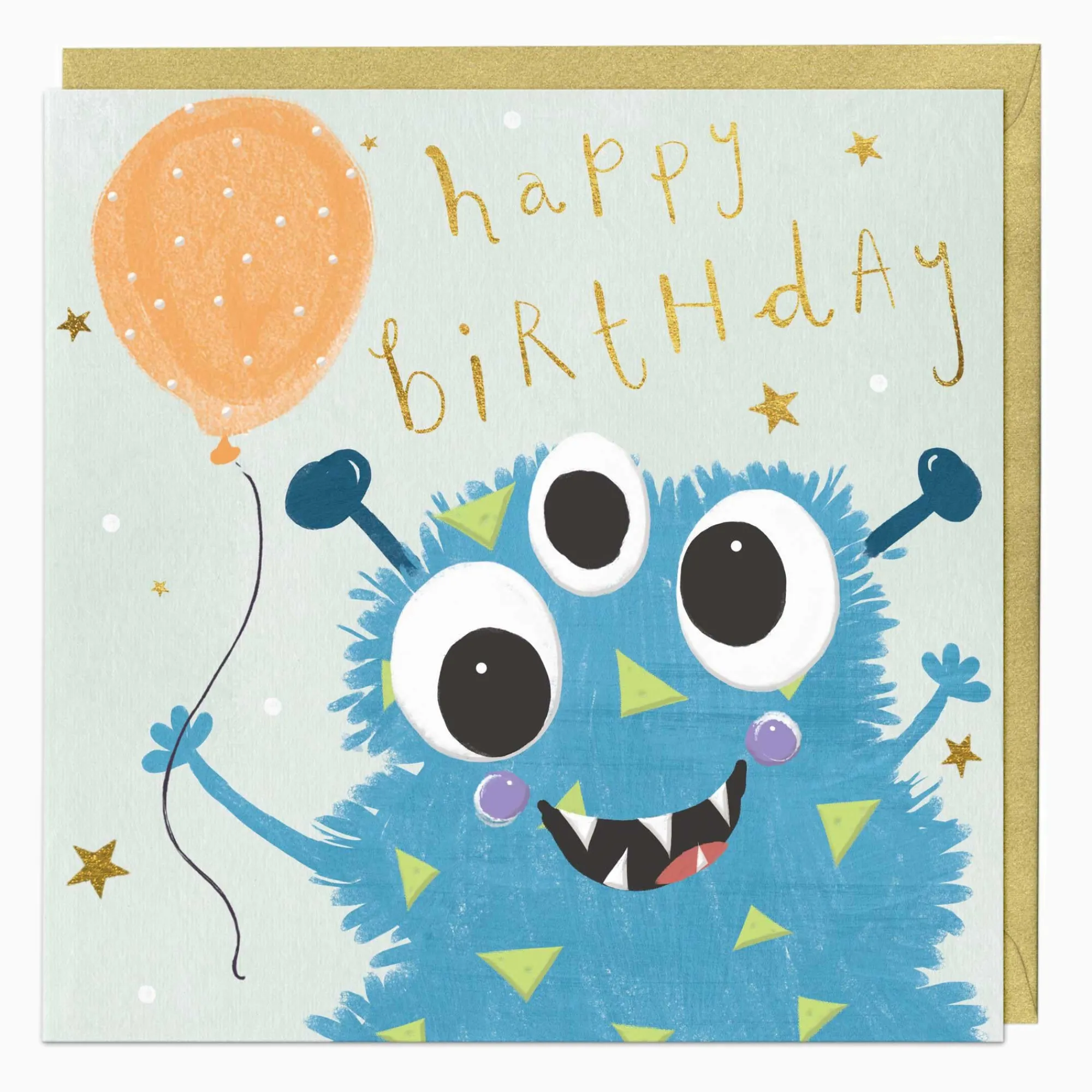 Birthday|For Children*Whistlefish Happy Monster Birthday Card