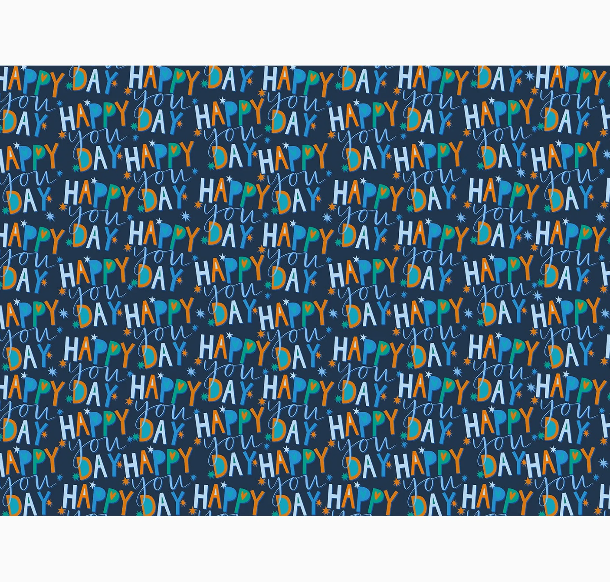 Gift Wrap|Birthday*Whistlefish Happy You Day Navy Wrapping Paper