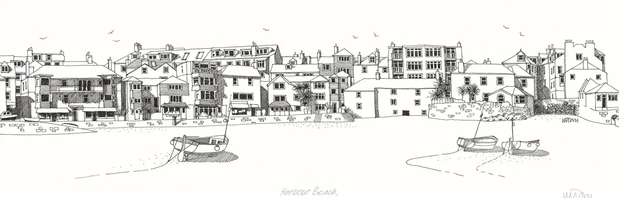 Unframed Prints*Whistlefish Harbour Beach St Ives Art Print