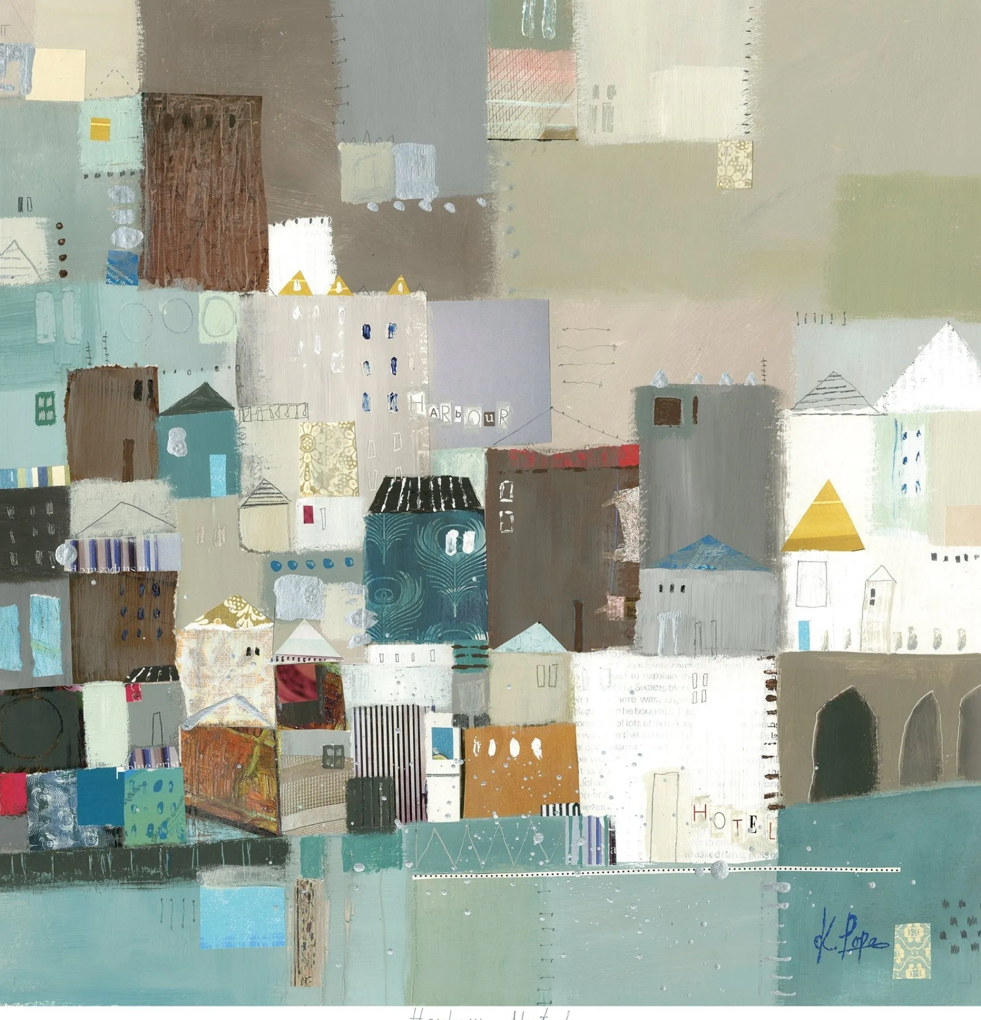Unframed Prints*Whistlefish Harbour Hotel Art Print