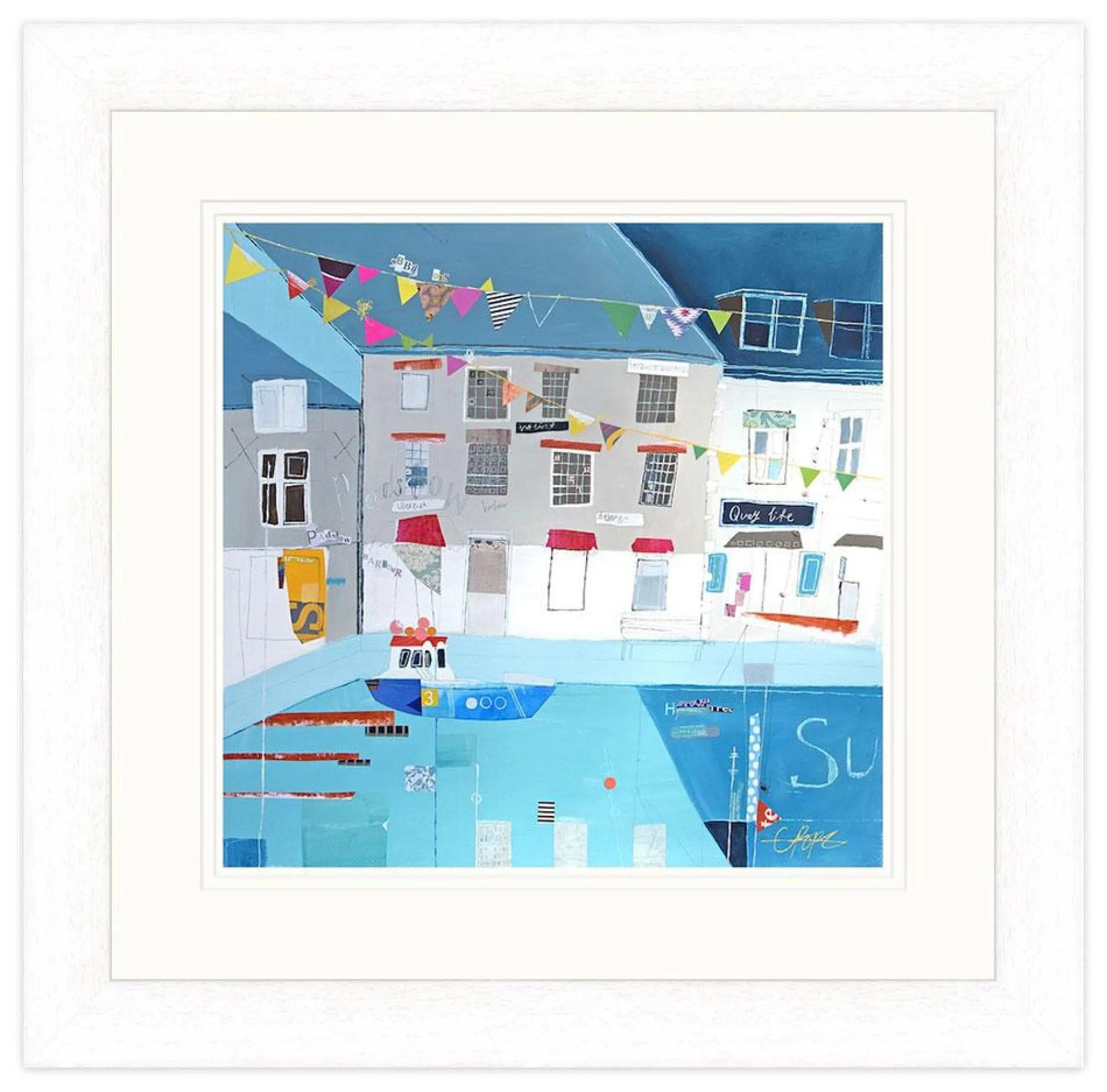 Padstow|Cornwall*Whistlefish Harbour Life Padstow Framed Print