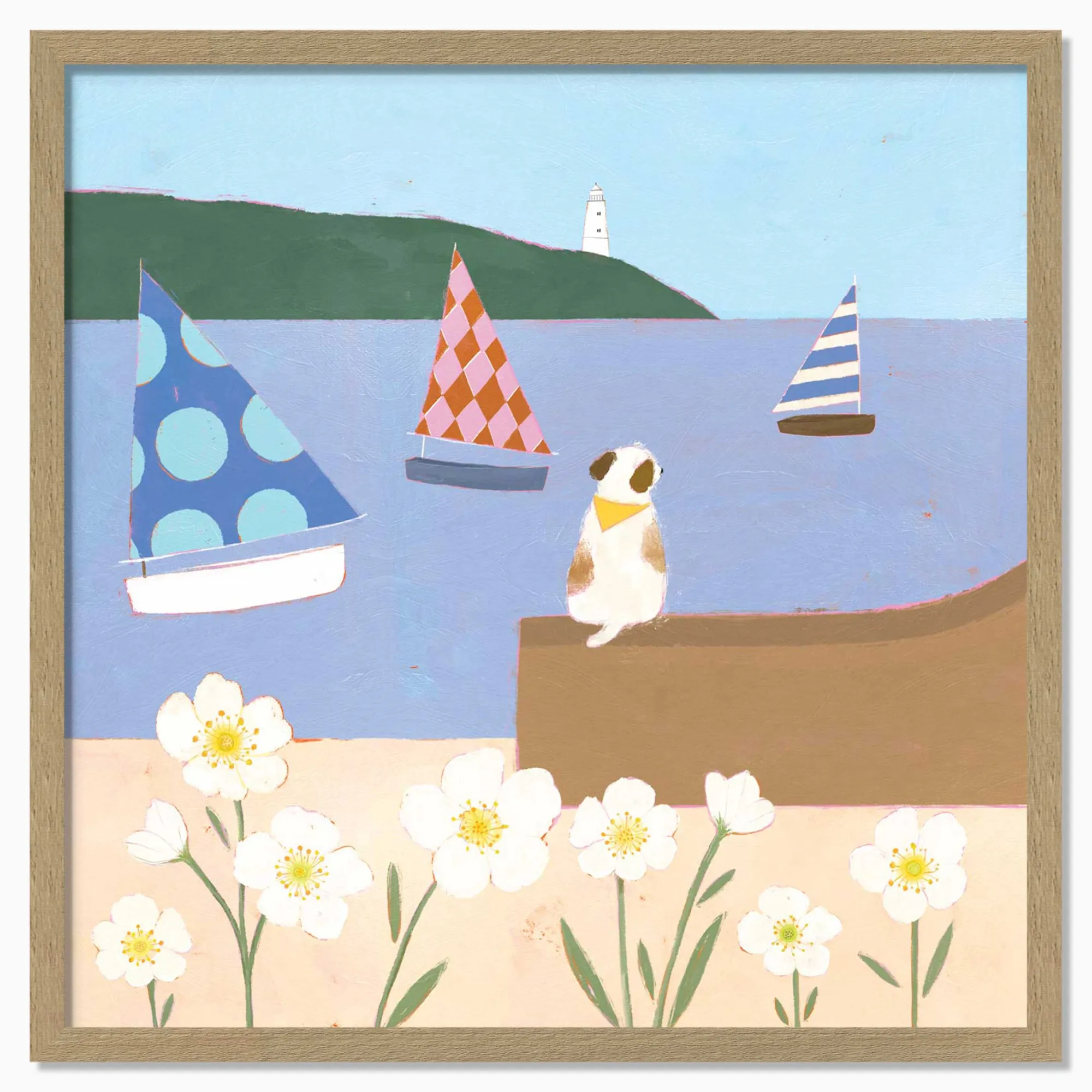 Floral & Flowers|Coastal Scenes*Whistlefish Harbour Watch Framed Print