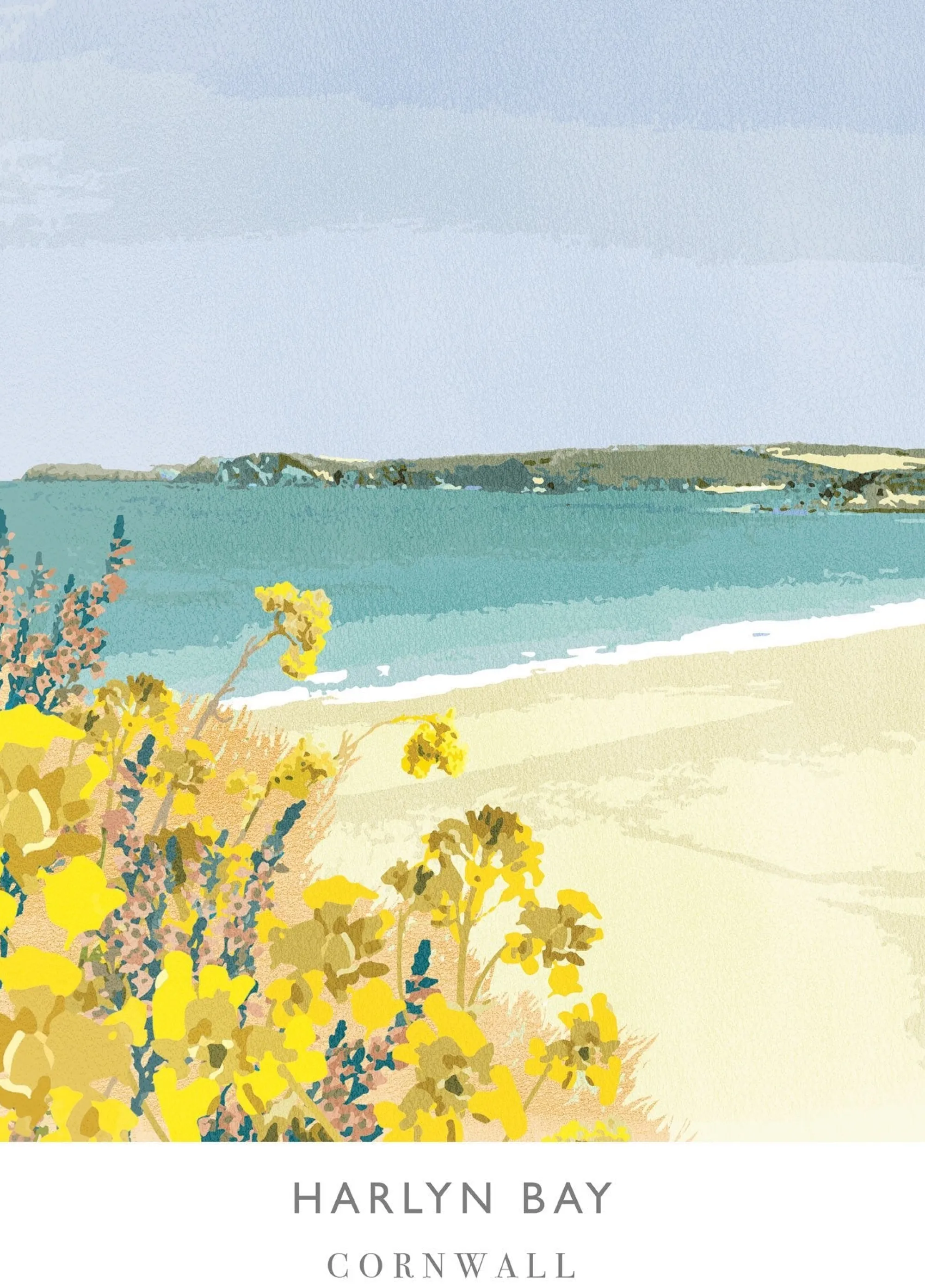 Unframed Prints*Whistlefish Harlyn Bay Art Print
