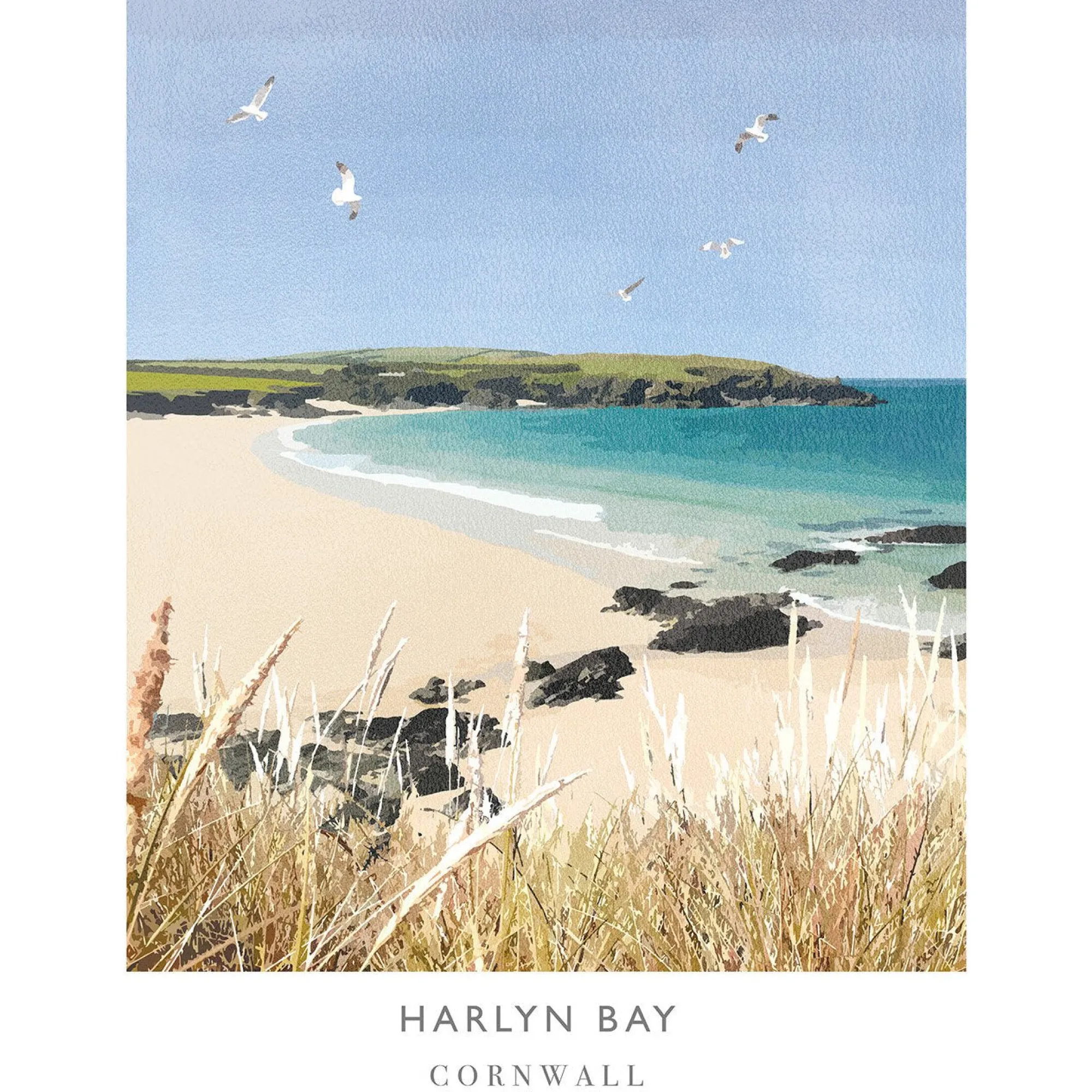 Unframed Prints*Whistlefish Harlyn Bay II Art Print