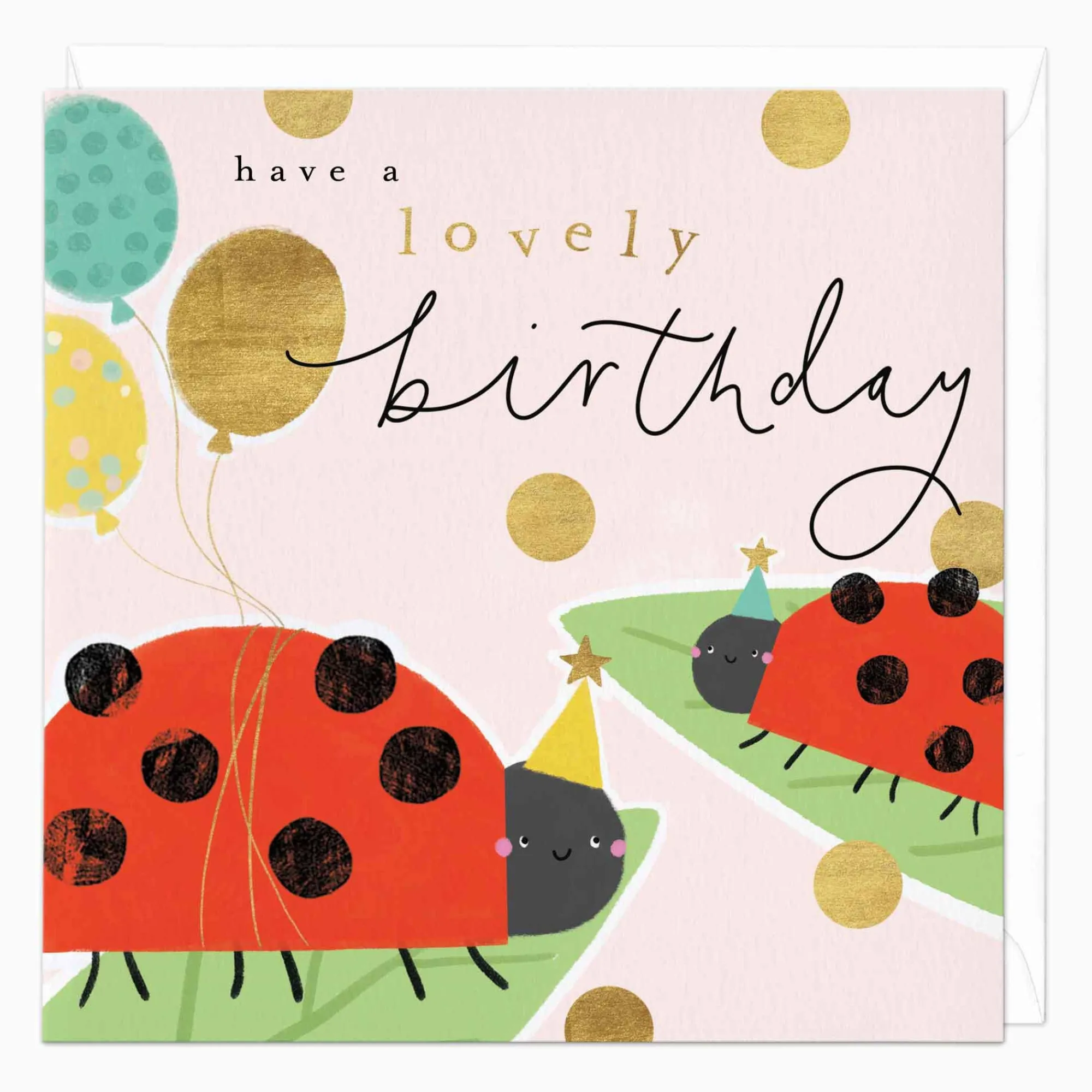 Birthday|For Children*Whistlefish Have A Lovely Birthday Ladybird Card