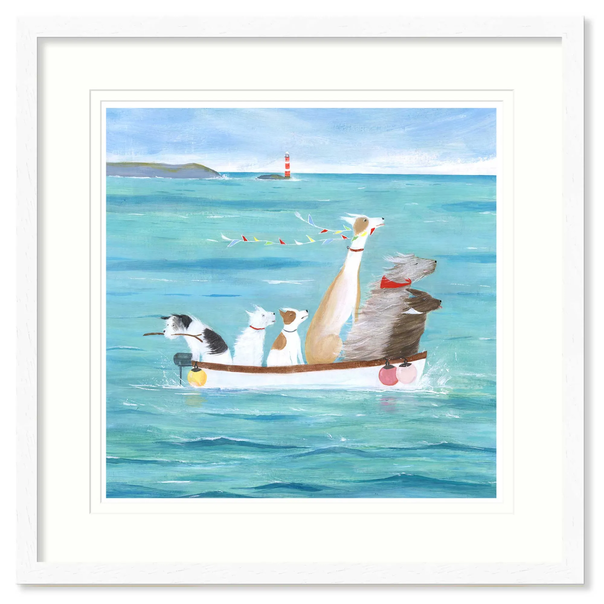 Coastal Scenes|Animal*Whistlefish Headwind Small Framed Print