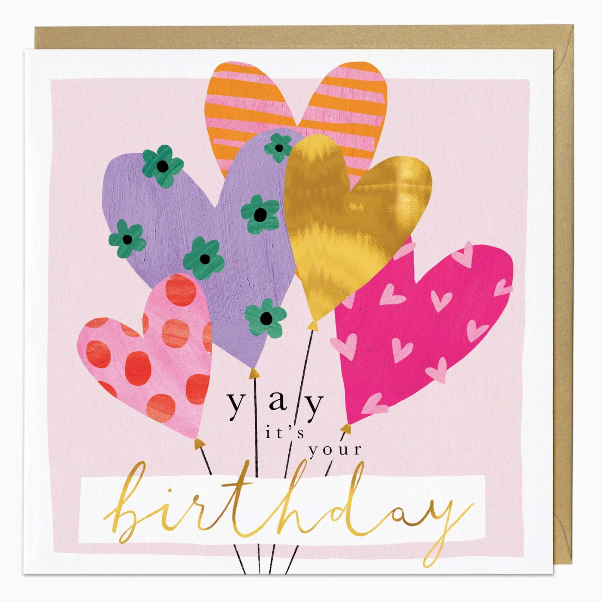 Birthday*Whistlefish Heart Balloon Birthday Card