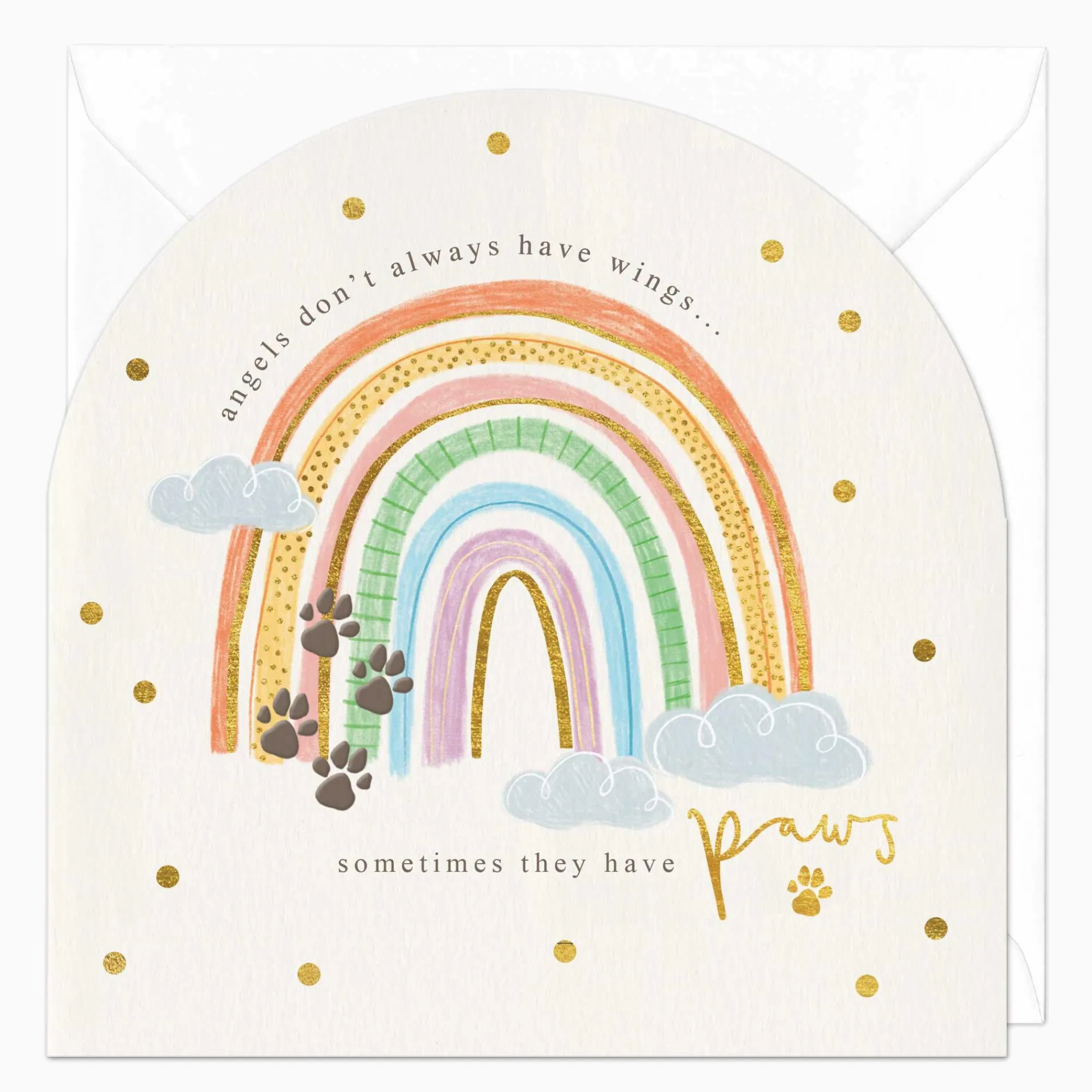 Sympathy*Whistlefish Heavenly Pets Sympathy Arch Card