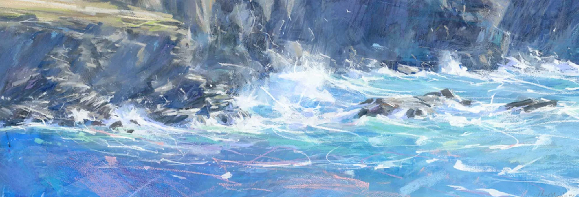 Unframed Prints*Whistlefish Heavy Seas In The Cove Art Print