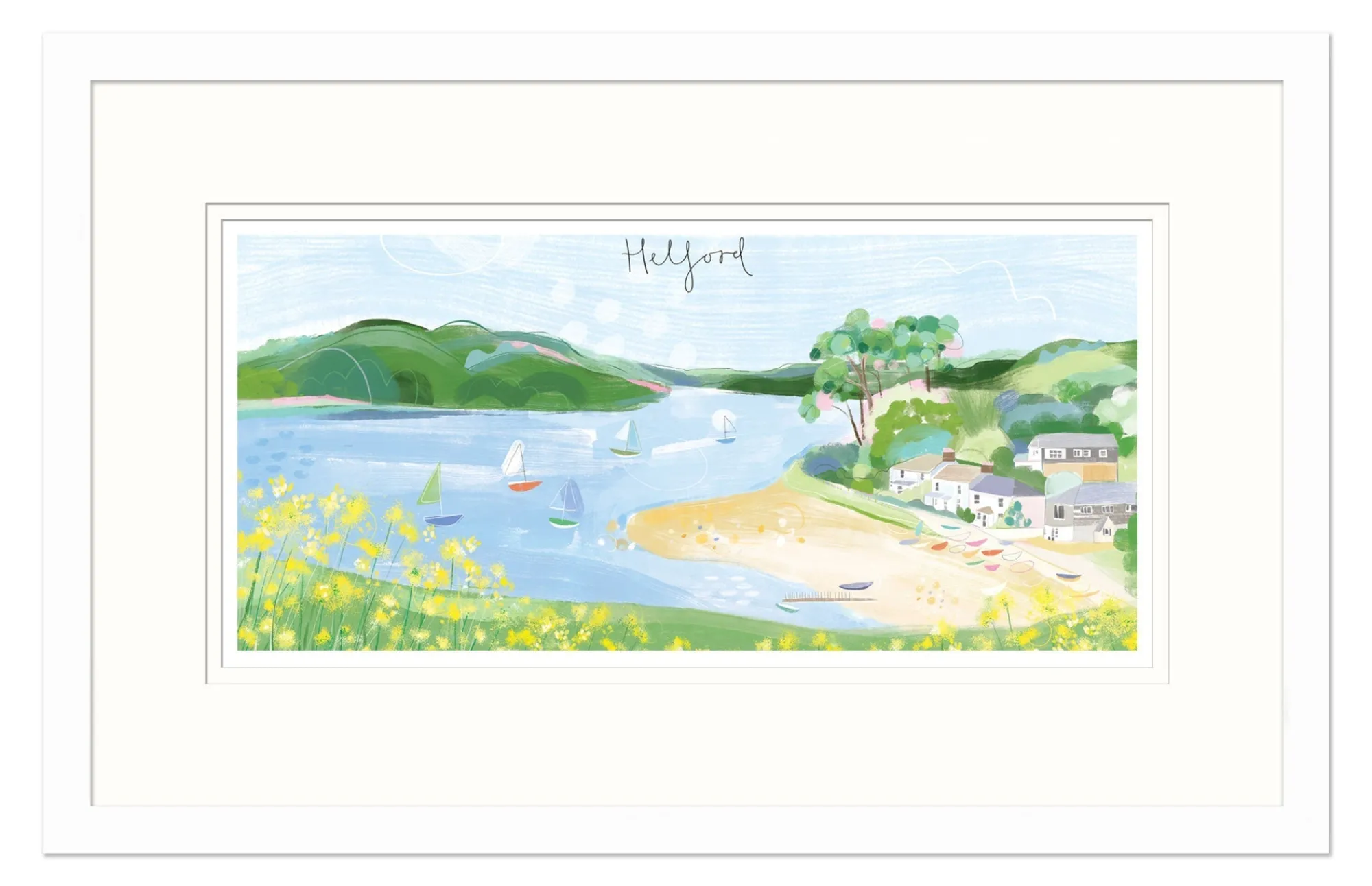 Coastal Scenes|Framed Prints*Whistlefish Helford Med Framed Print
