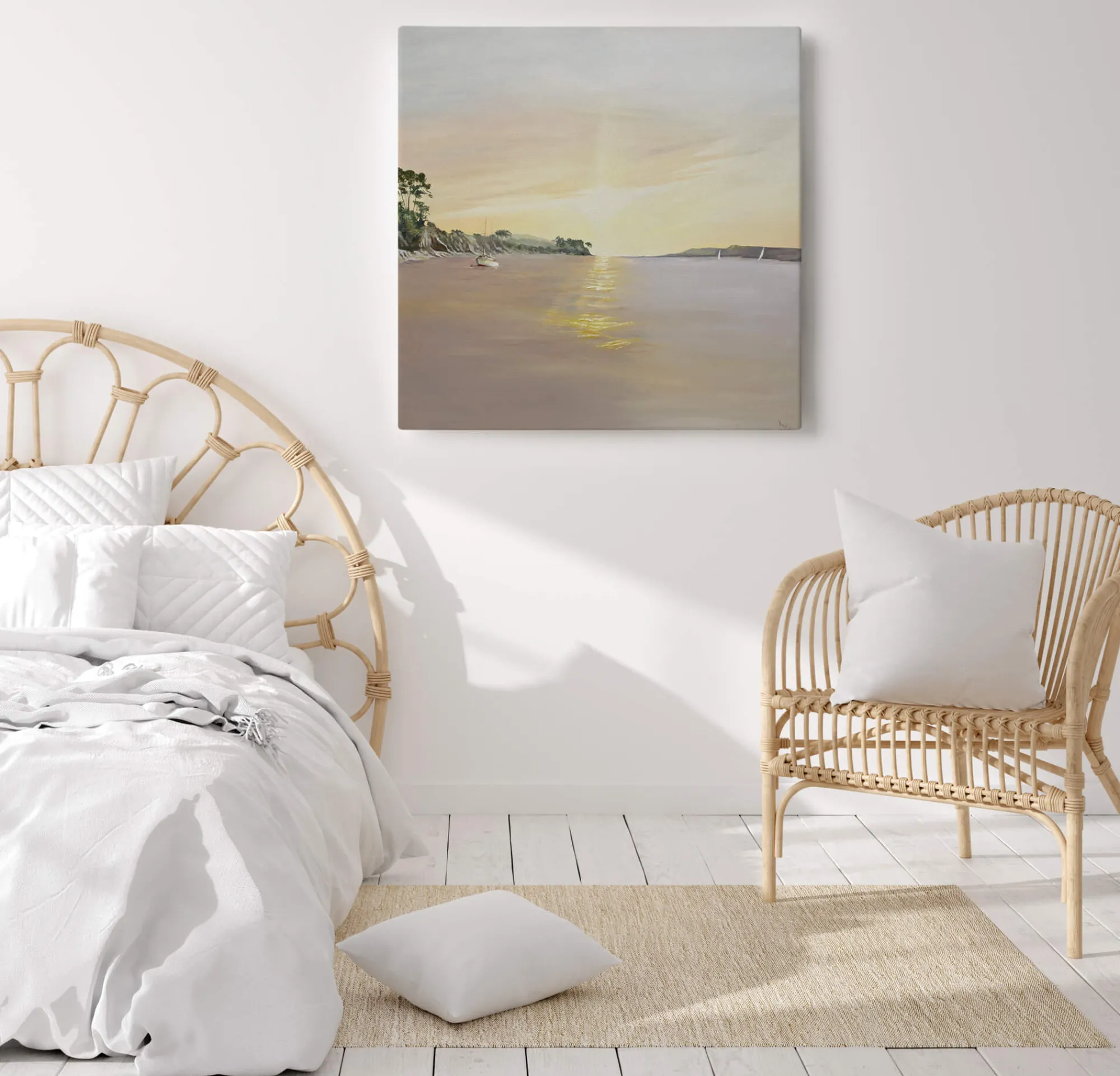 Cornwall|Coastal Scenes*Whistlefish Helford Passage Canvas