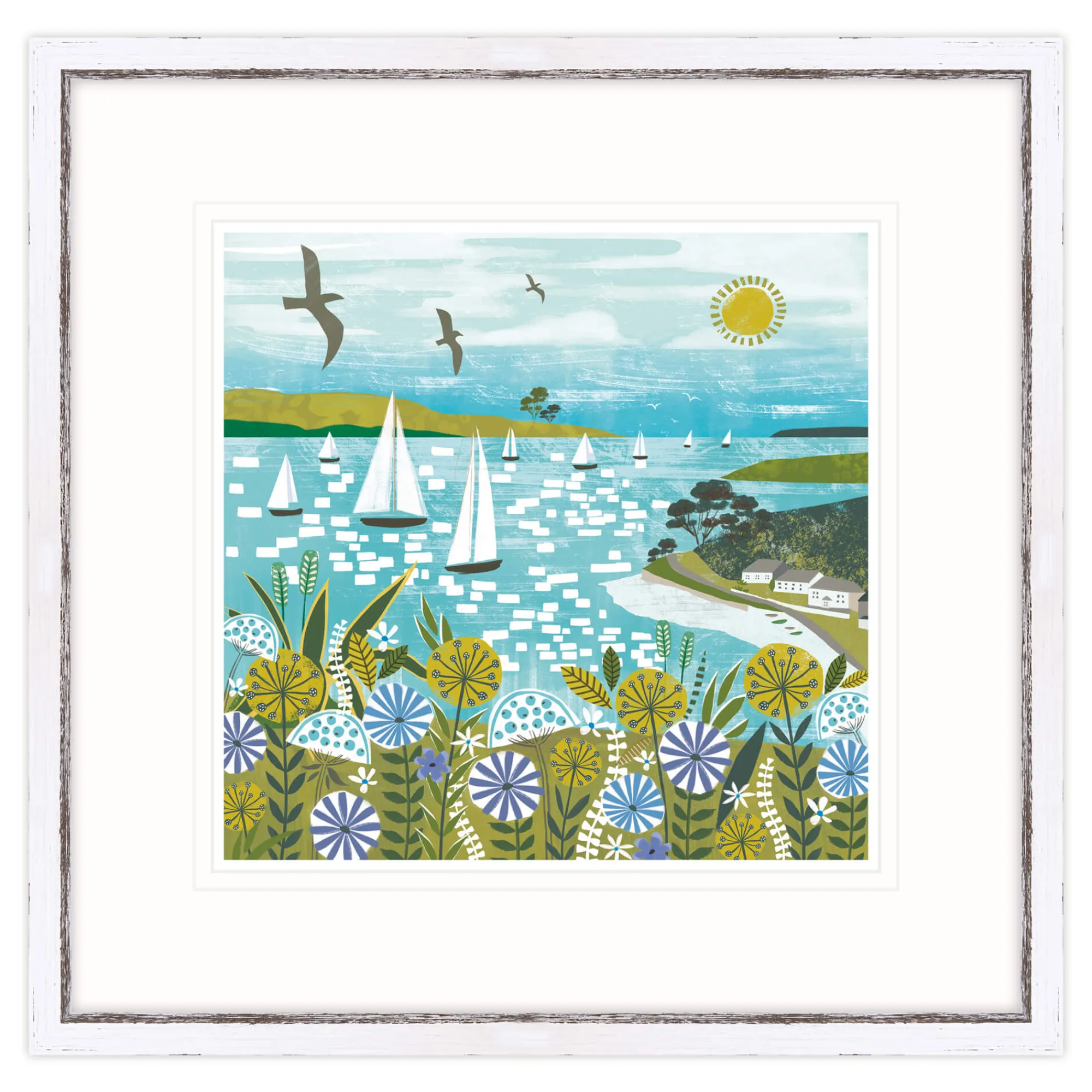Cornwall|Coastal Scenes*Whistlefish Helford River Framed Print