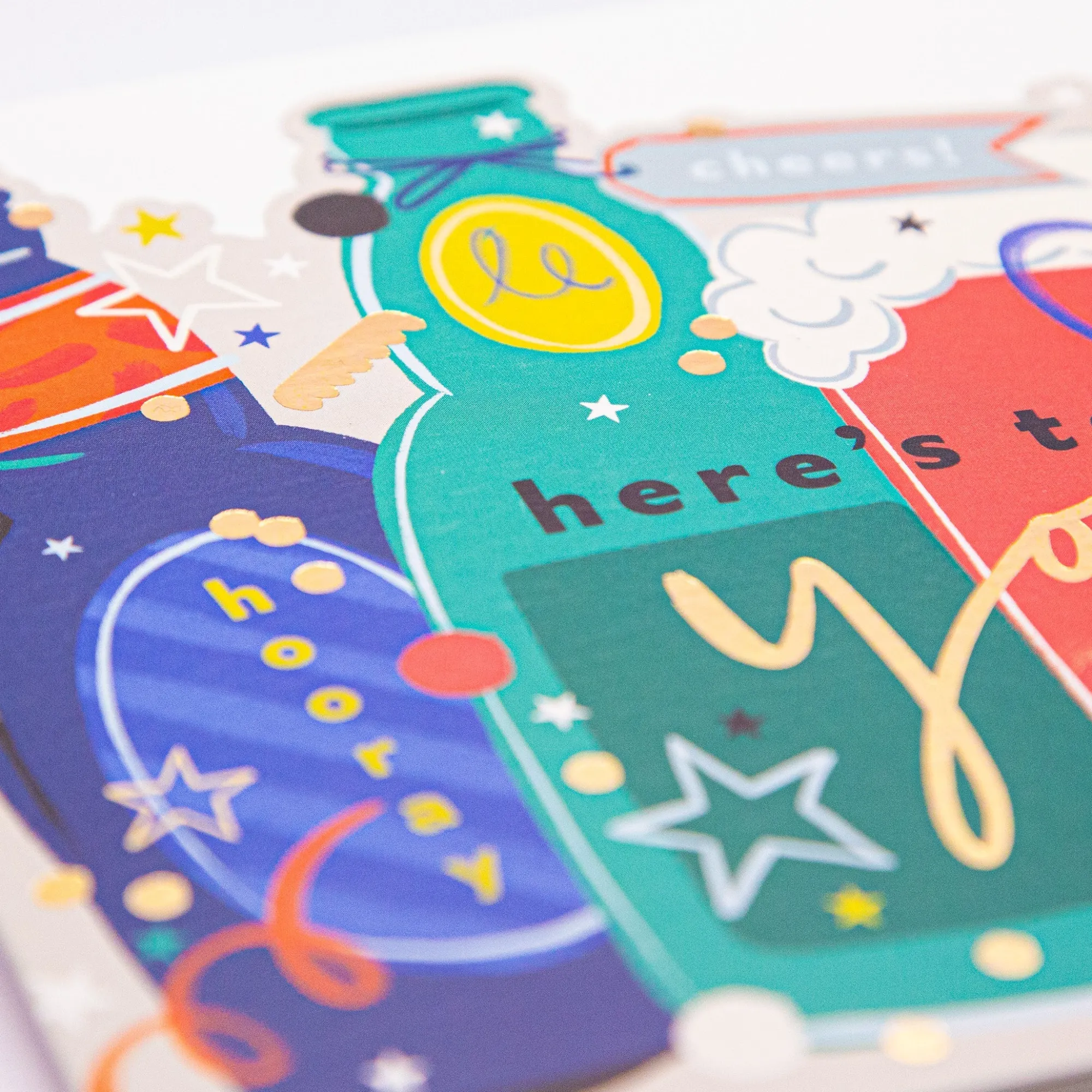 Celebration*Whistlefish Here's To You Celebration Cut-Out Card