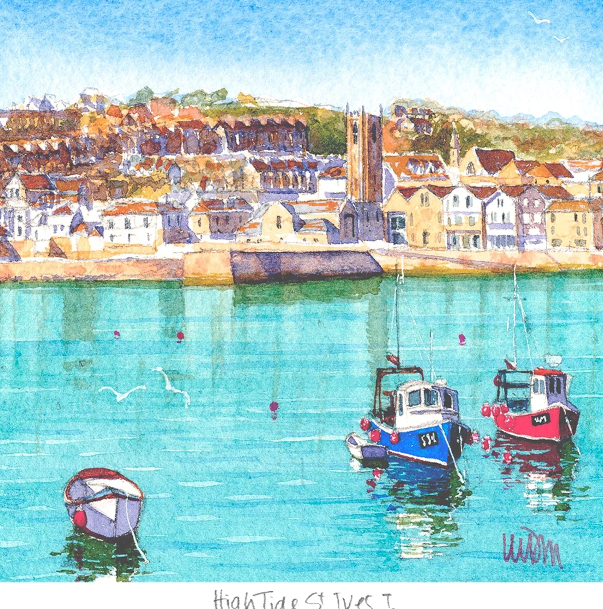 Unframed Prints*Whistlefish High Tide St Ives Art Print