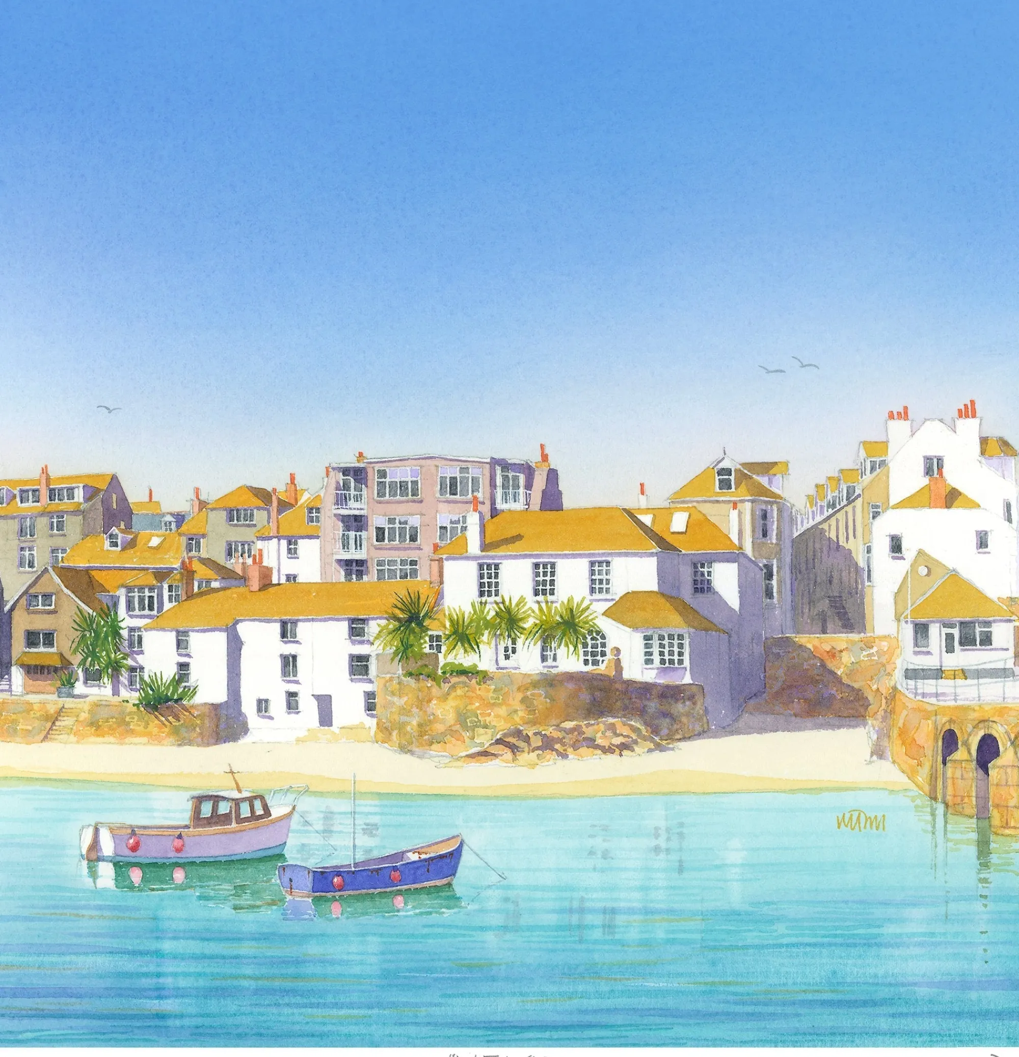 Unframed Prints*Whistlefish High Tide St Ives Art Print