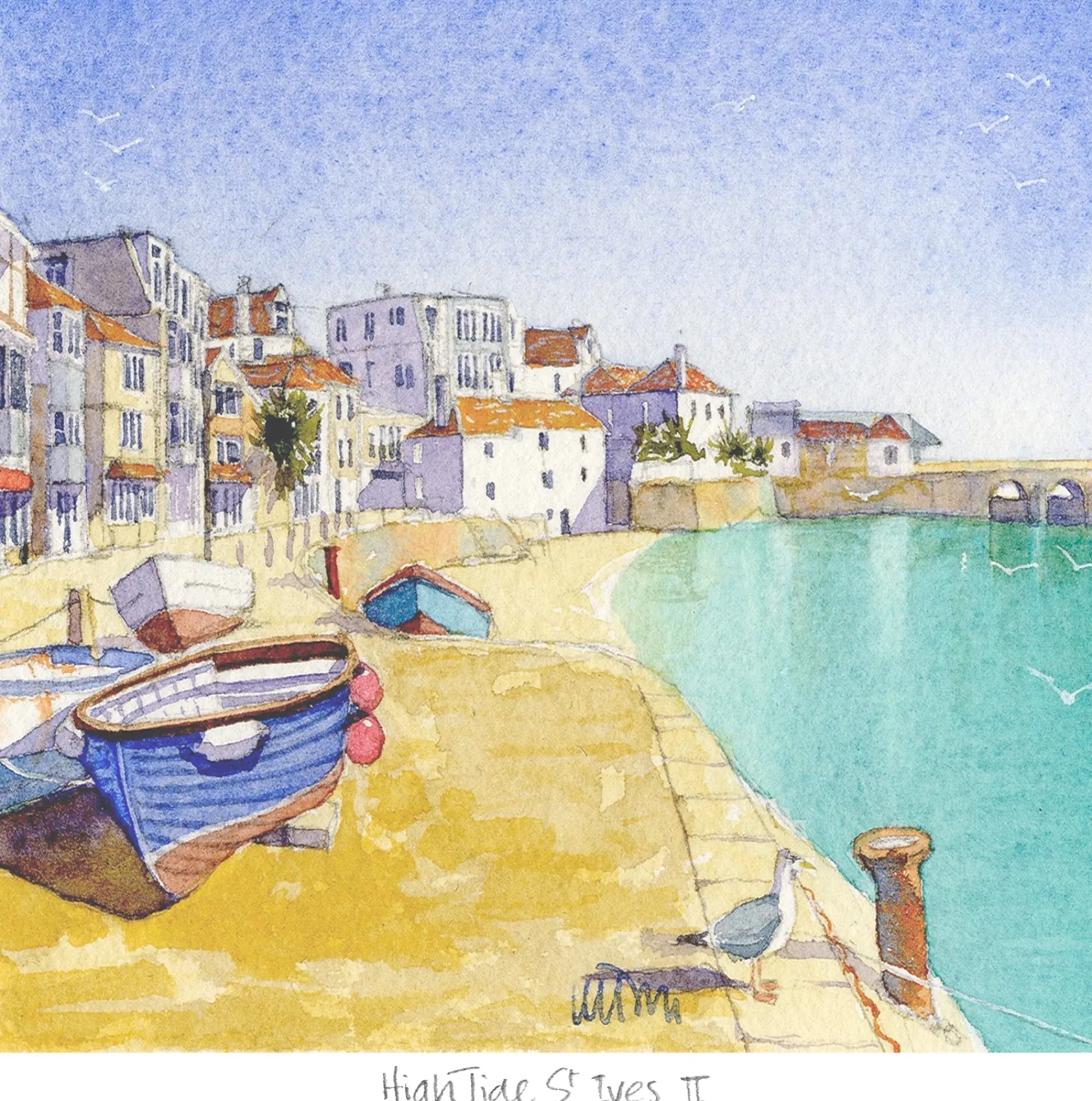 Unframed Prints*Whistlefish High Water St Ives Art Print
