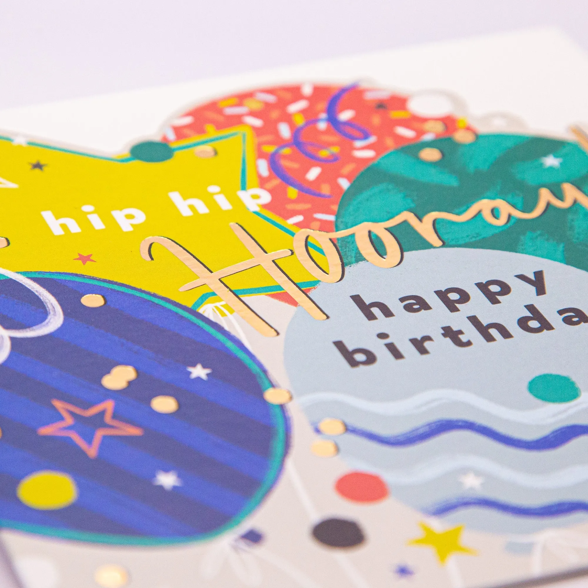 Birthday|For Children*Whistlefish Hip Hip Hooray Birthday Cut-Out Card