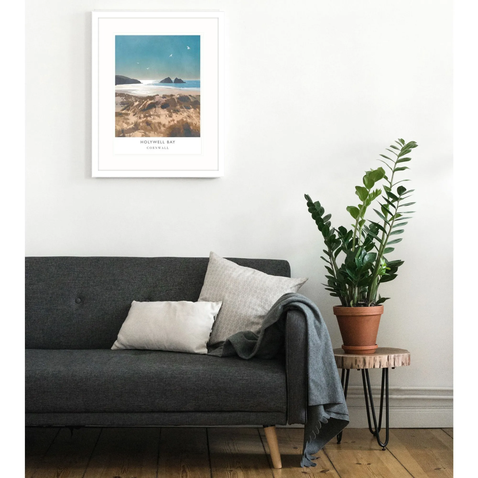 Unframed Prints*Whistlefish Holywell Bay Art Print