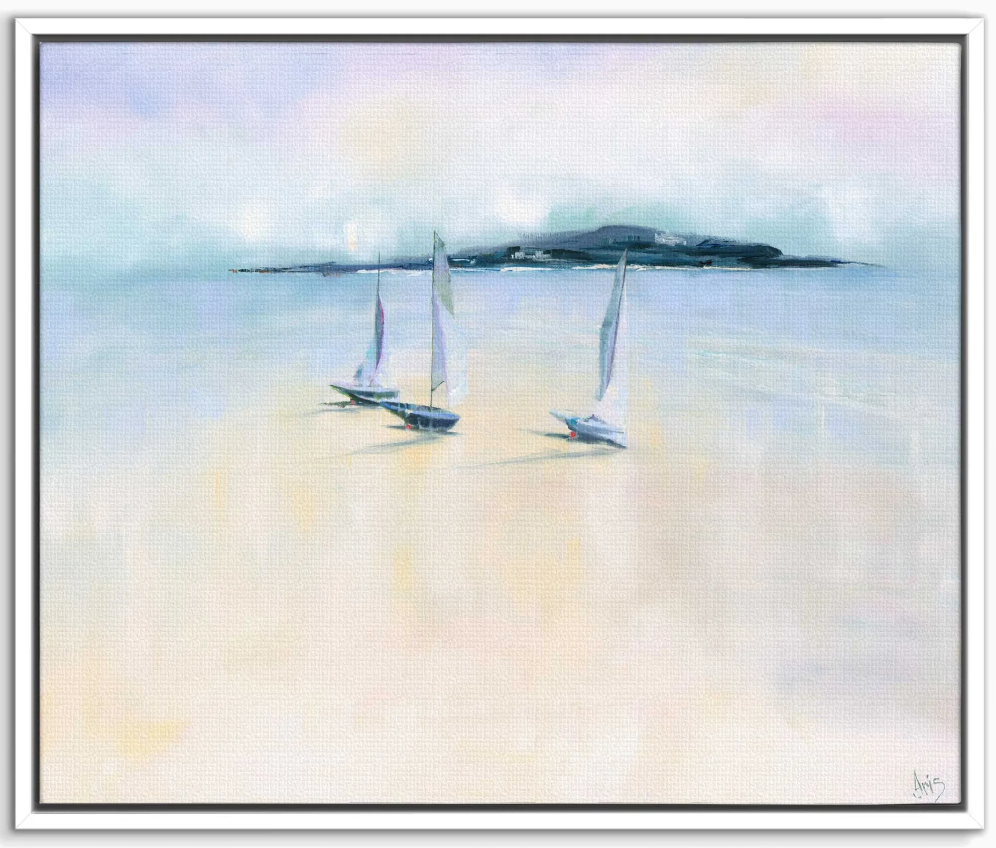 Coastal Scenes|Framed Canvas*Whistlefish Home Waters Framed Canvas