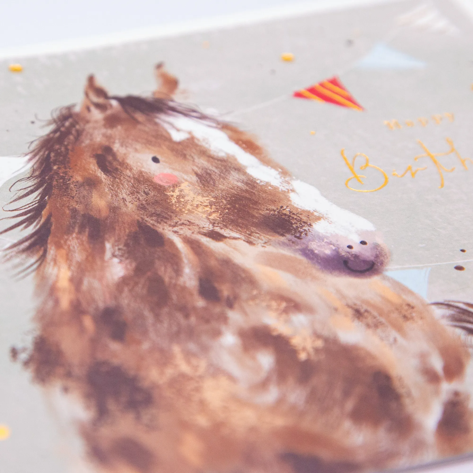 Birthday*Whistlefish Horse & Bunting Birthday Card