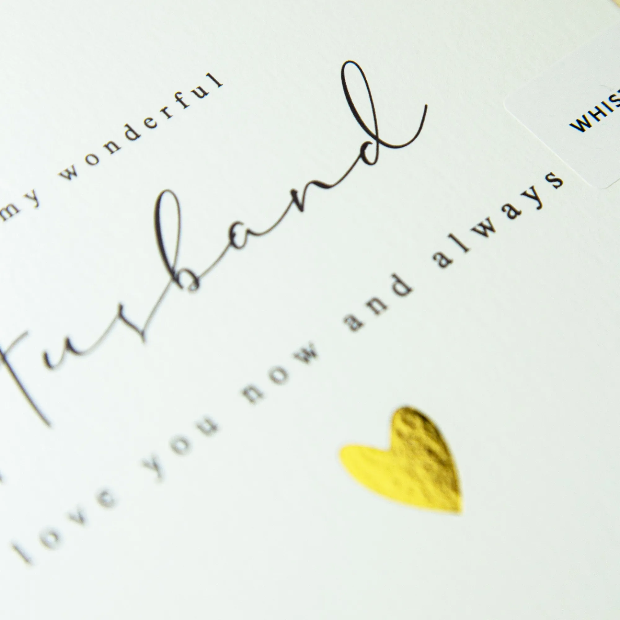 Valentine's Day|Just To Say*Whistlefish Husband Simple Heart Card